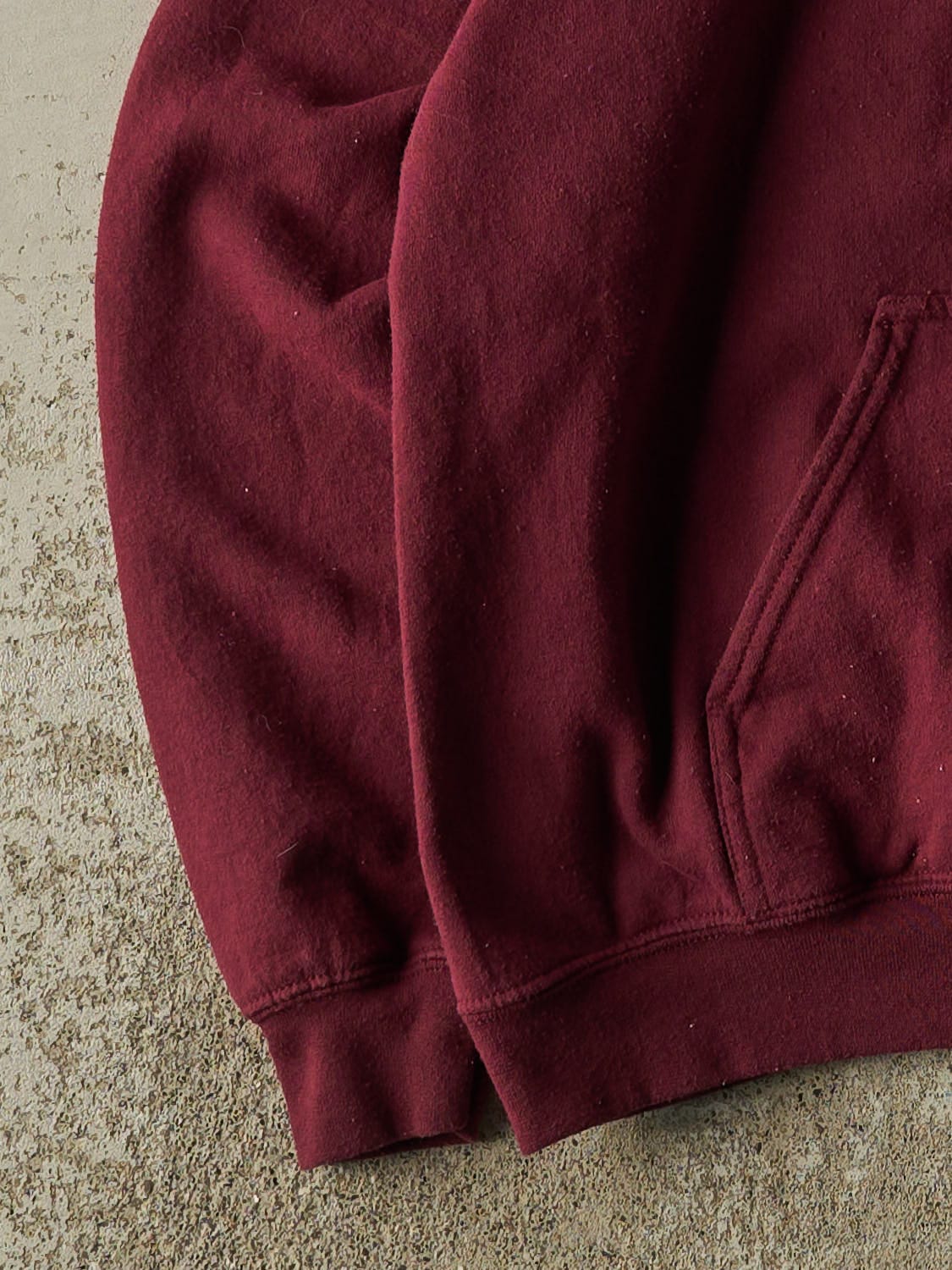 Vintage Y2K Burgundy Texas A&M Hoodie (S/M) - Image 3