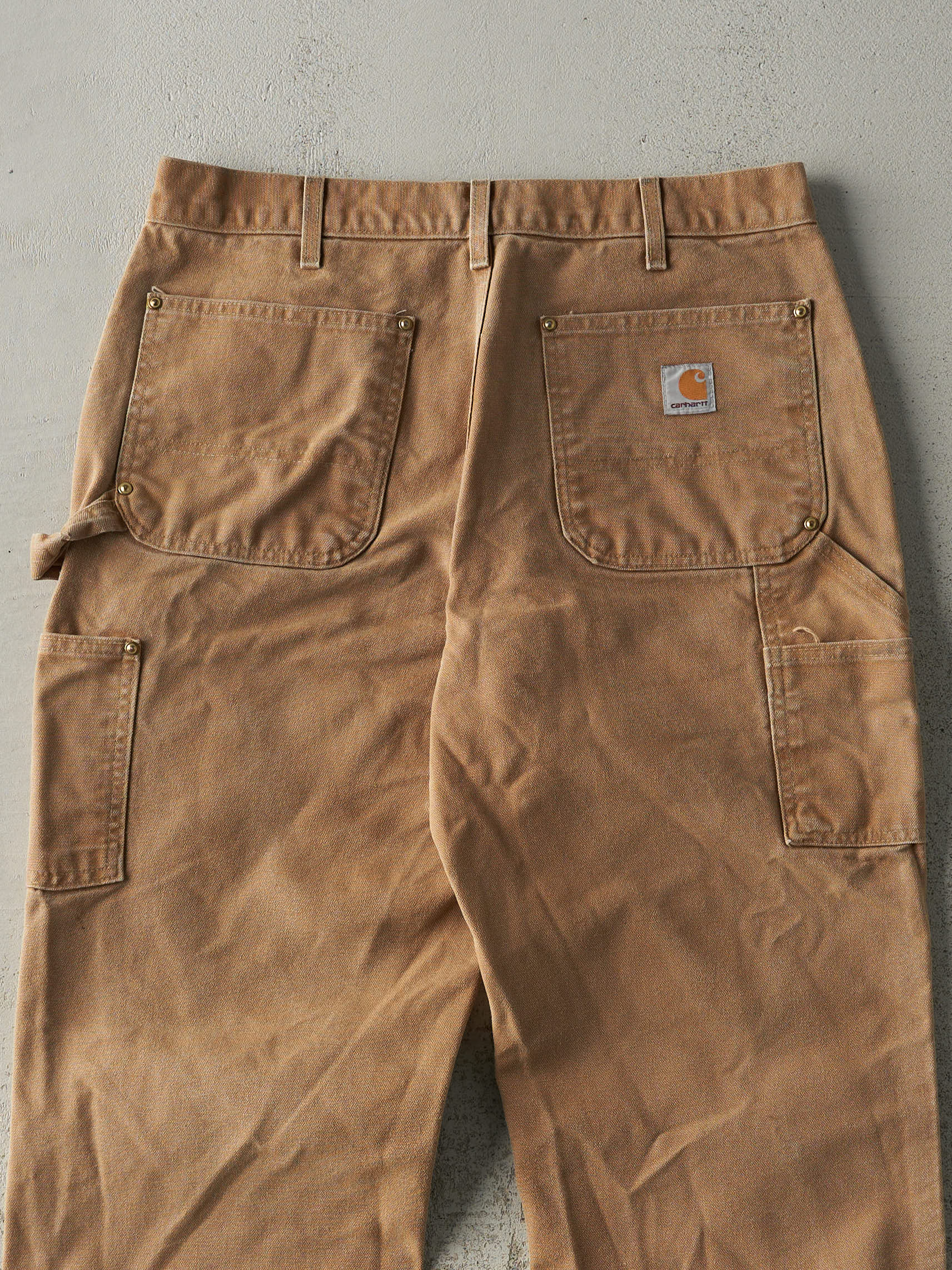 Vintage Y2K Camel Carhartt Double Knee Carpenter Pants (32.5x29.5) - Image 5