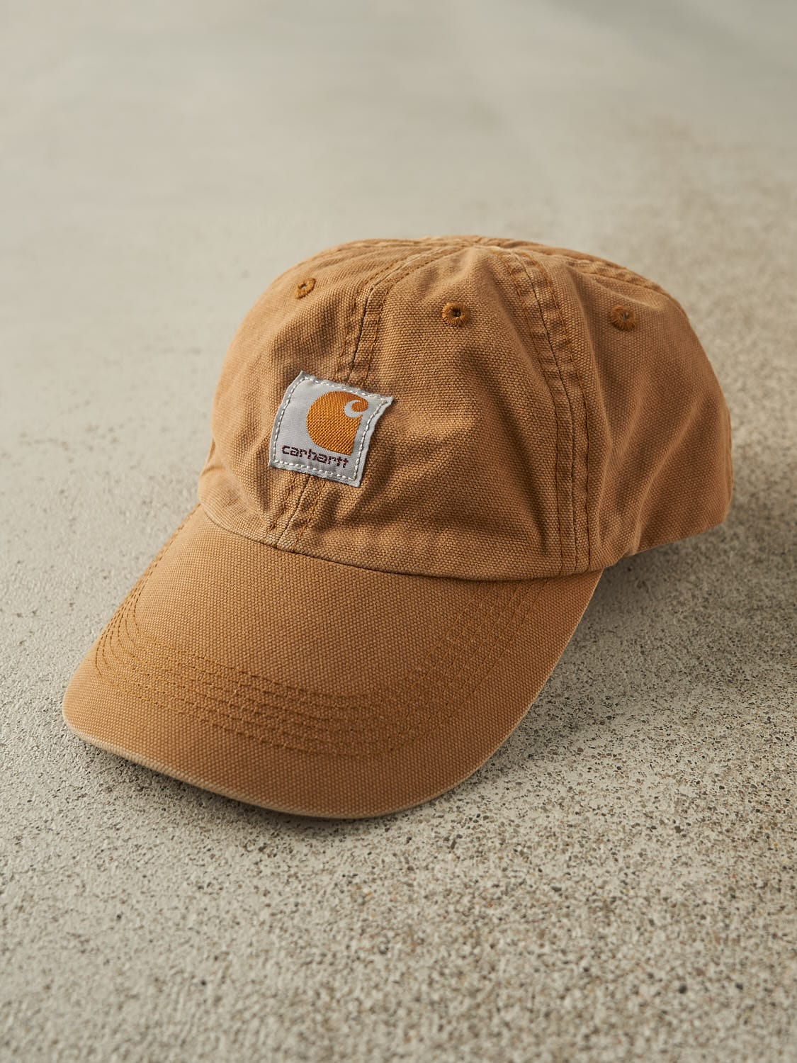Vintage Y2K Camel Carhartt Embroidered Velcro Hat (O/S) - Image 2