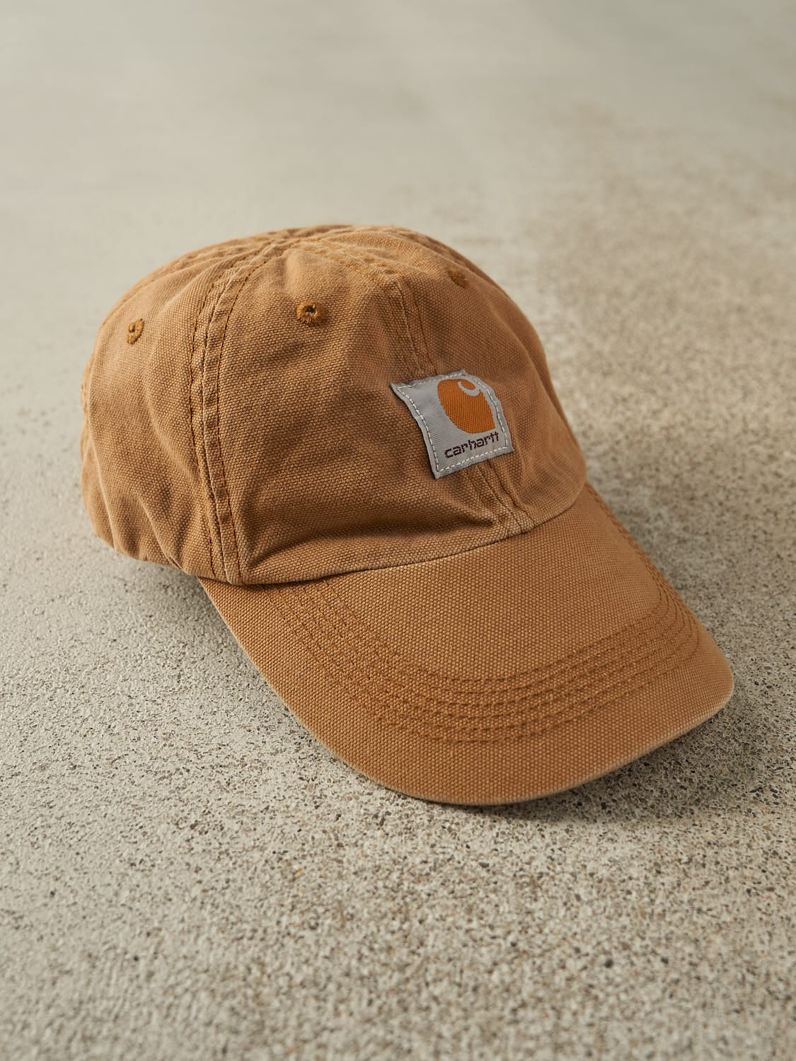 Vintage Y2K Camel Carhartt Embroidered Velcro Hat (O/S) - Image 3