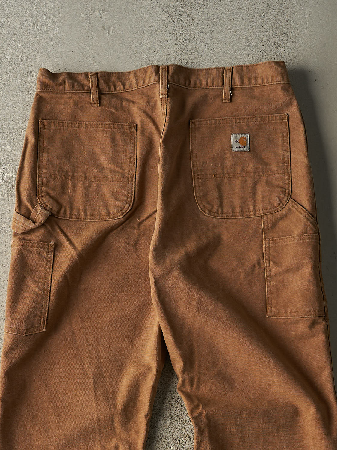 Vintage Y2K Camel Carhartt Fire Resistant Carpenter Pants (36x33) - Image 4