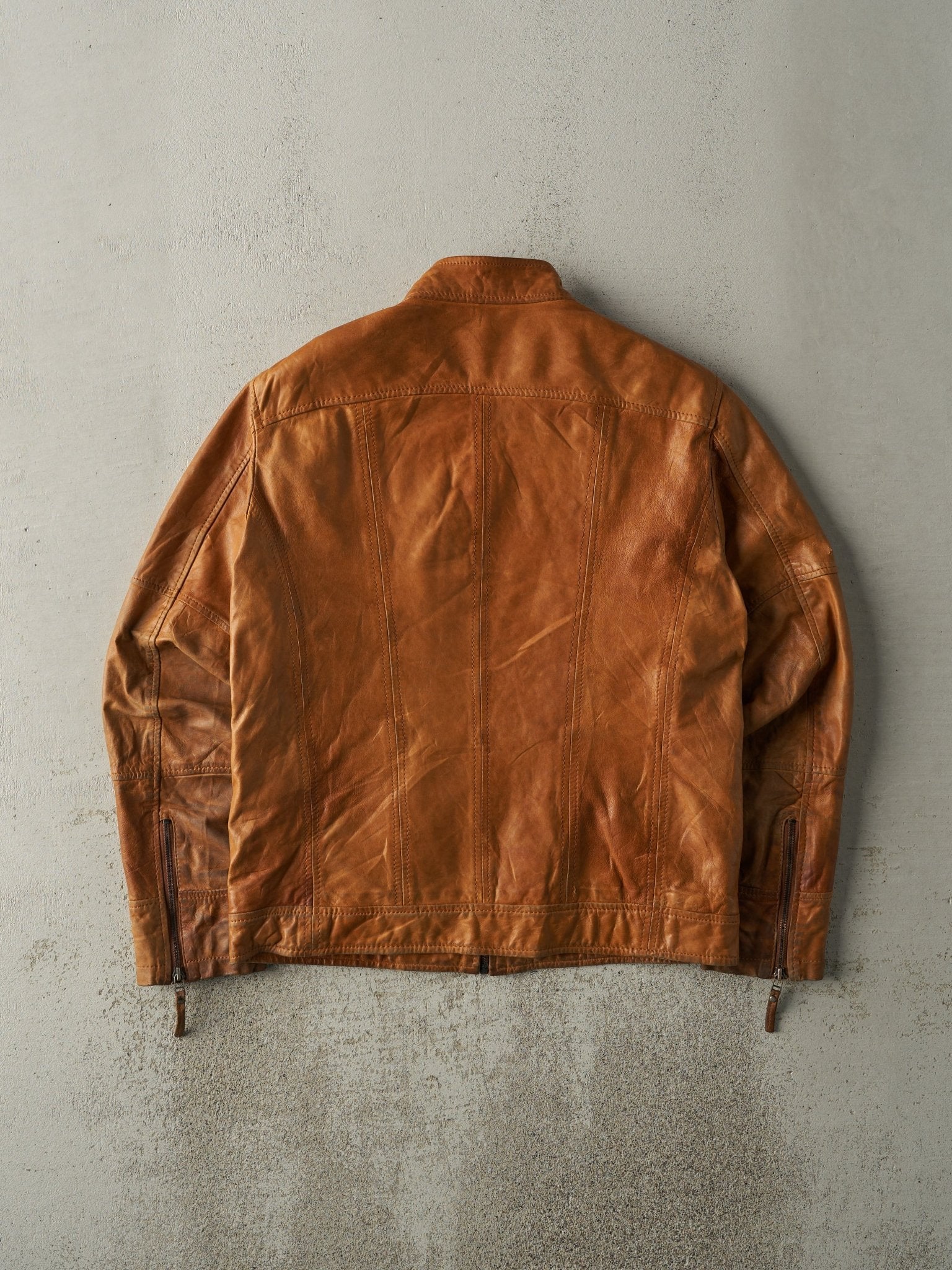 Vintage Y2K Camel Danier Leather Jacket (S) - Image 2