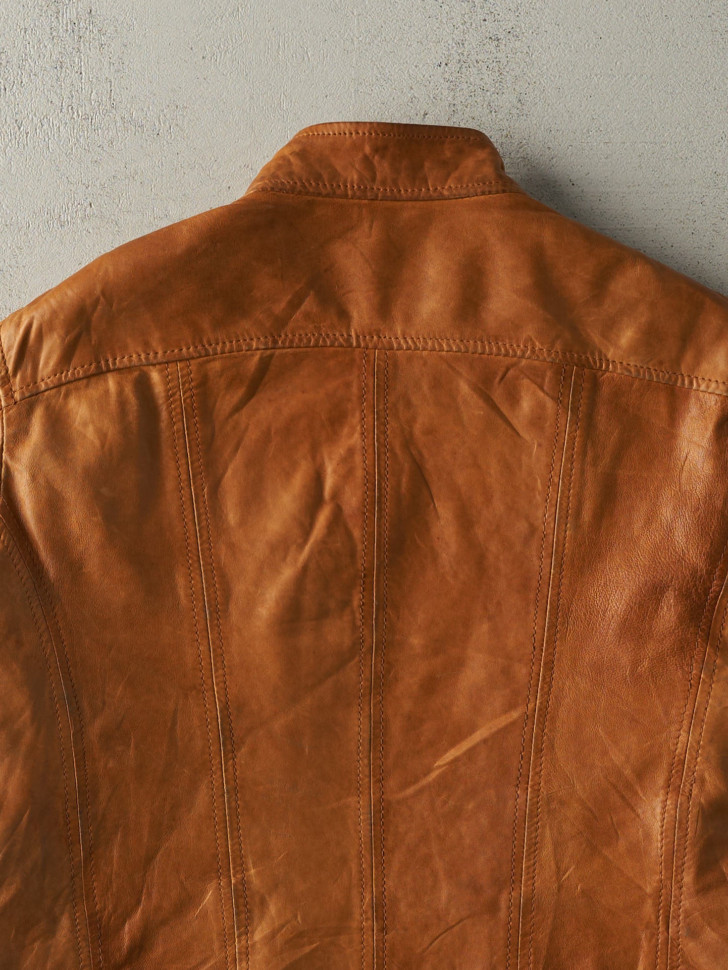 Vintage Y2K Camel Danier Leather Jacket (S) - Image 5
