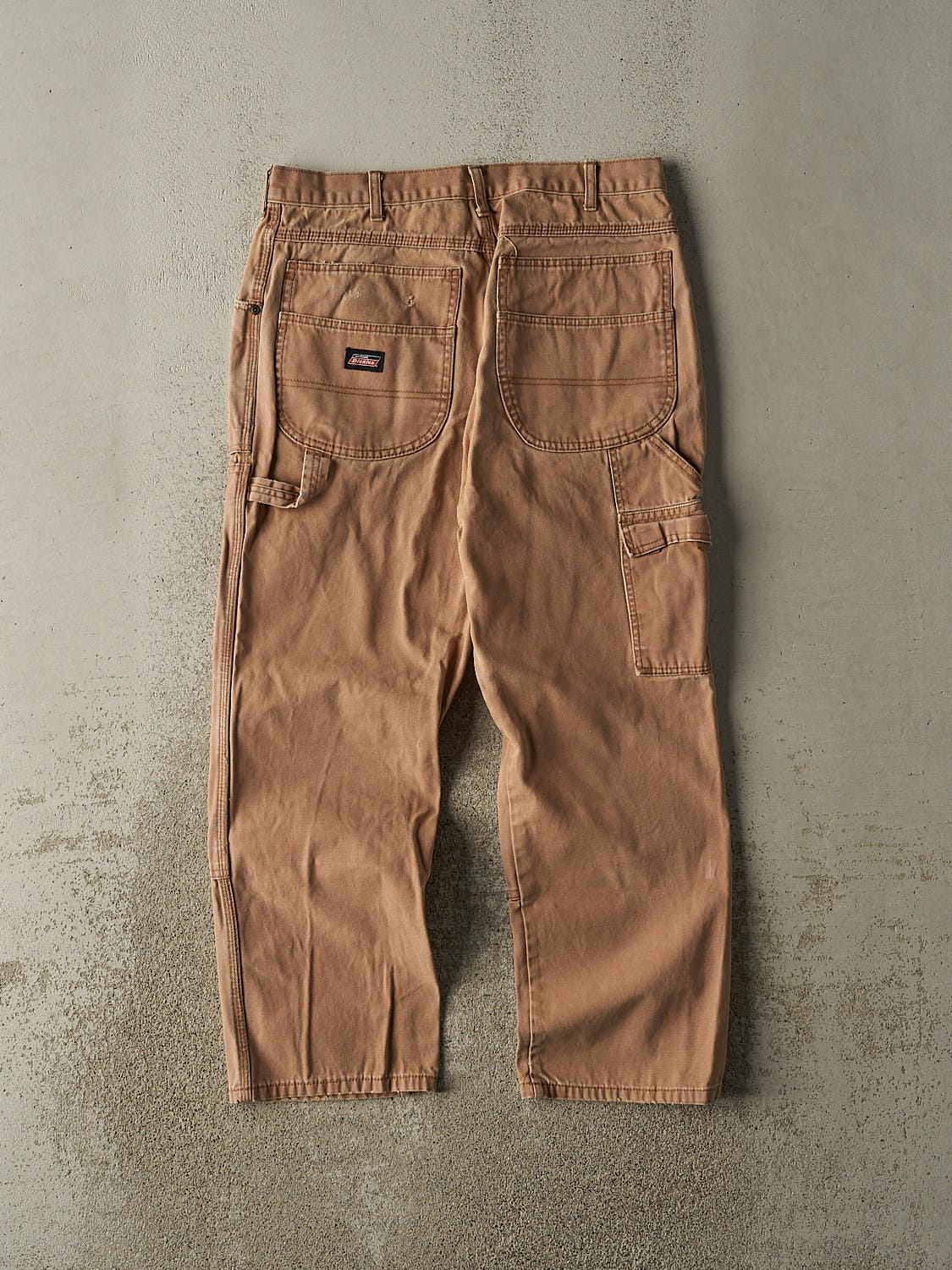 Vintage Y2K Camel Dickies Double Knee L Pocket Carpenter Pants (33x29) - Image 2