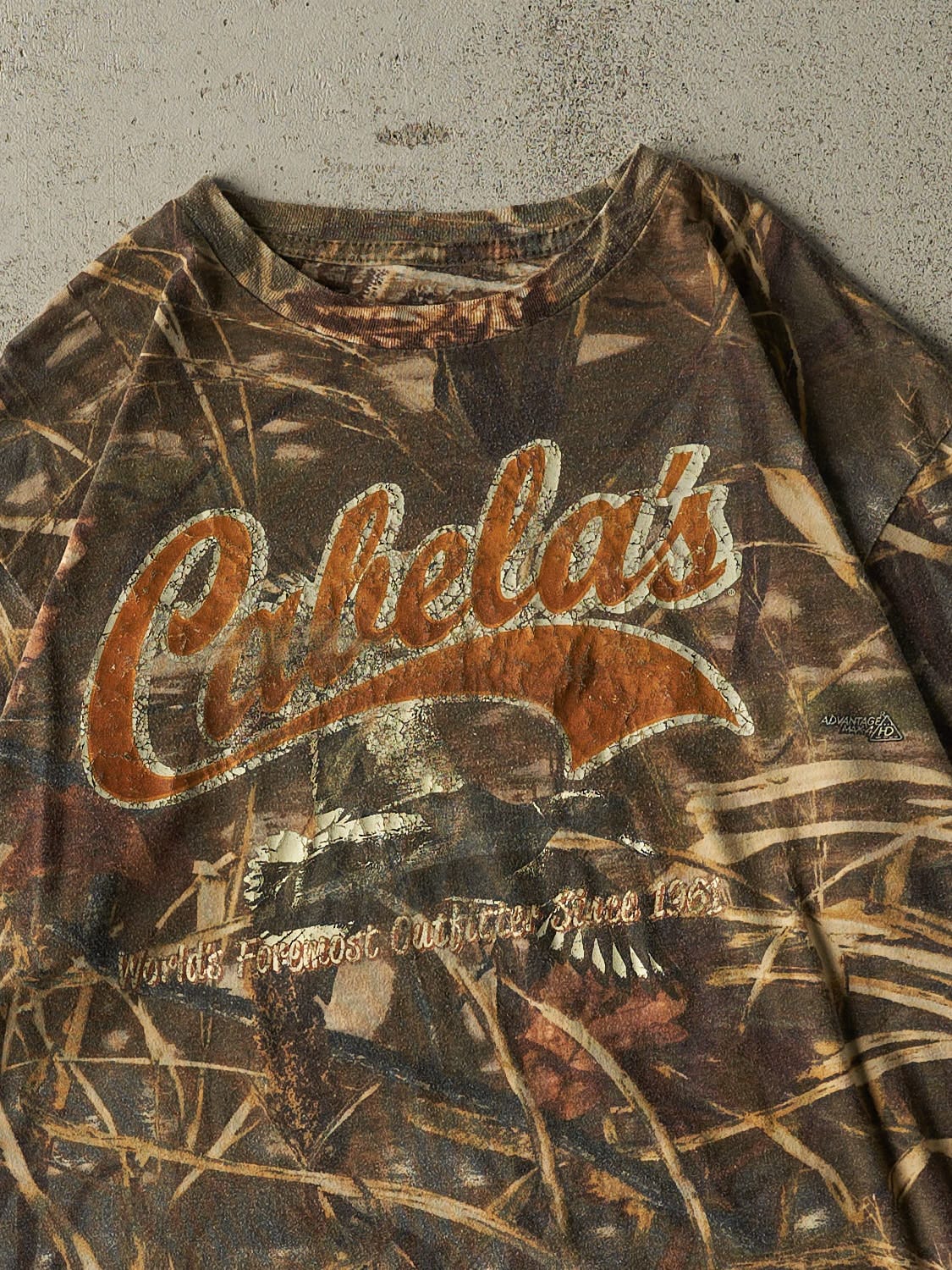 Vintage Y2K Camo Advantage x Cabelas Tee (L/XL) - Image 2