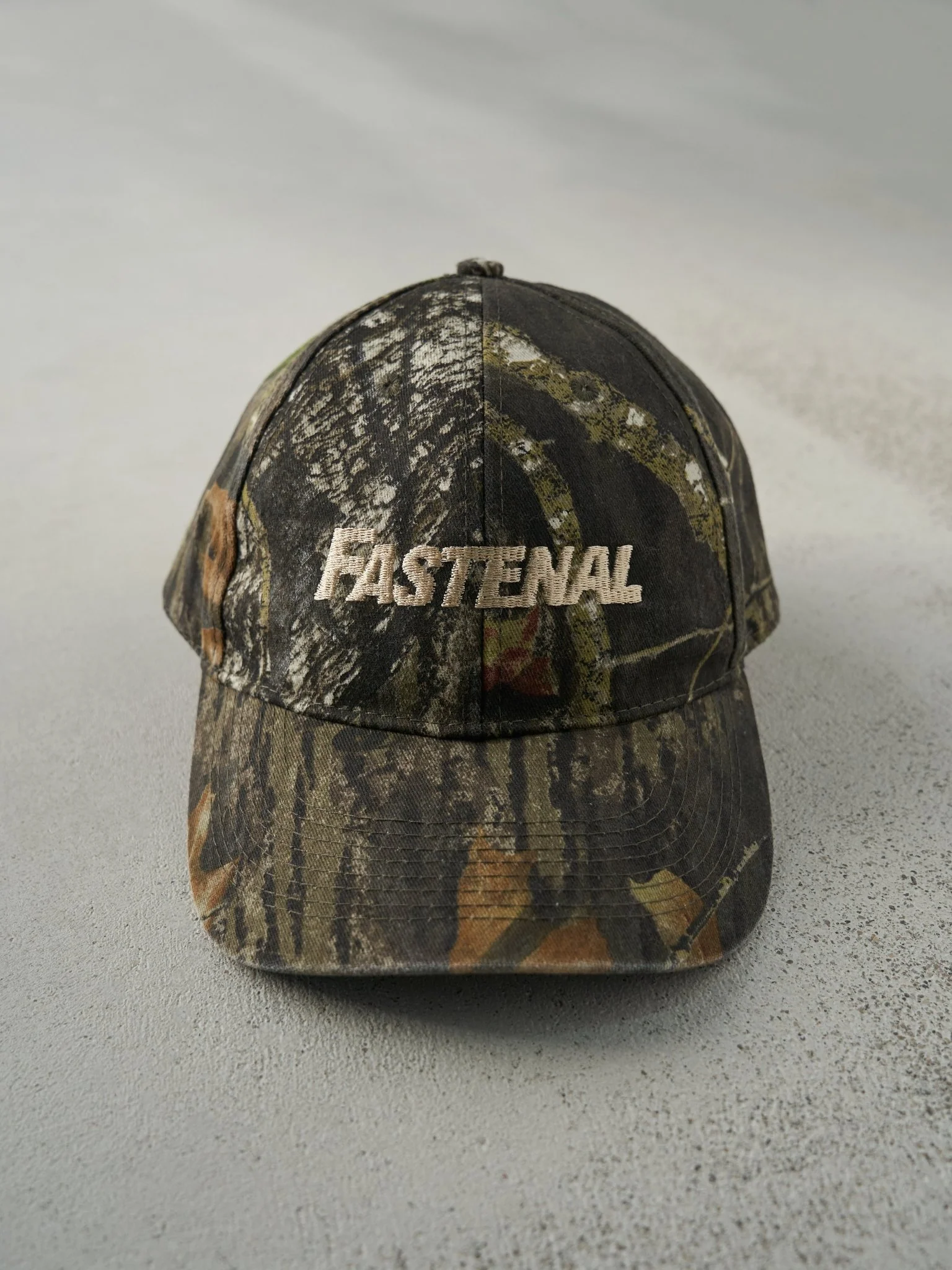 Vintage Y2K Camo Fastenal Embroidered Velcro Hat