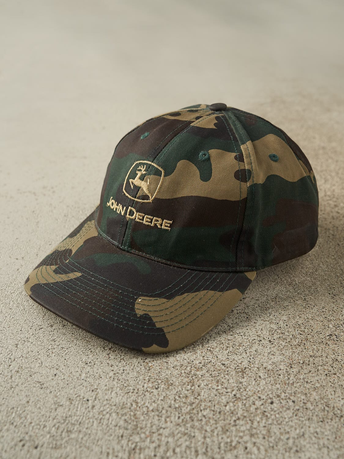 Vintage Y2K Camo John Deere Embroidered Strapback (O/S) - Image 2