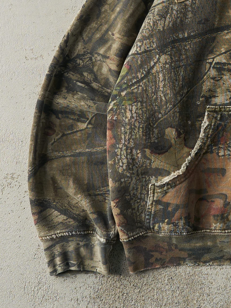 Vintage Y2K Camo Mossy Oak x Break Up Infinity Camo Hoodie (L) - Image 4