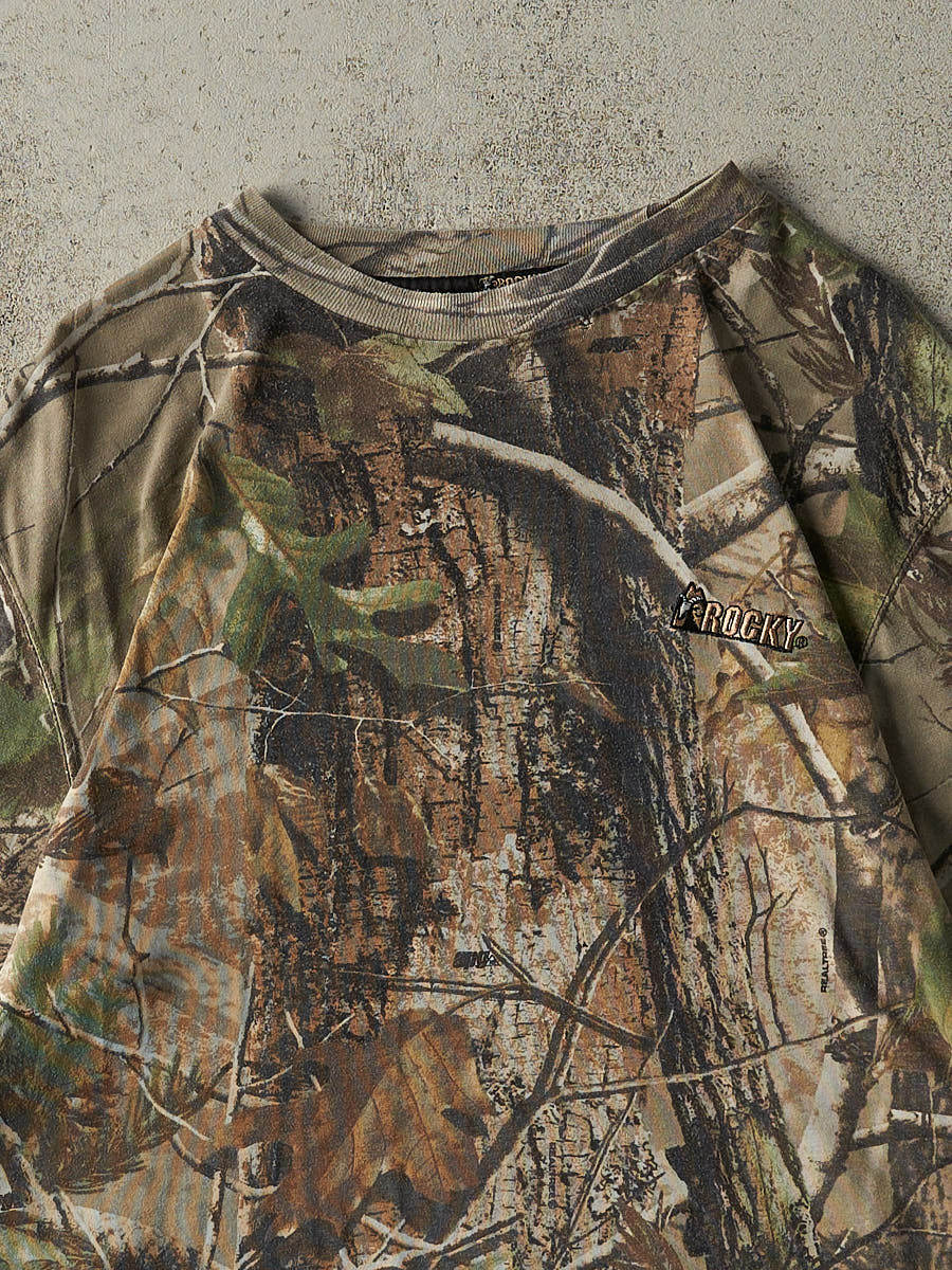 Vintage Y2K Camo Rocky x Realtree Embroidered Tee (M/L) - Image 2