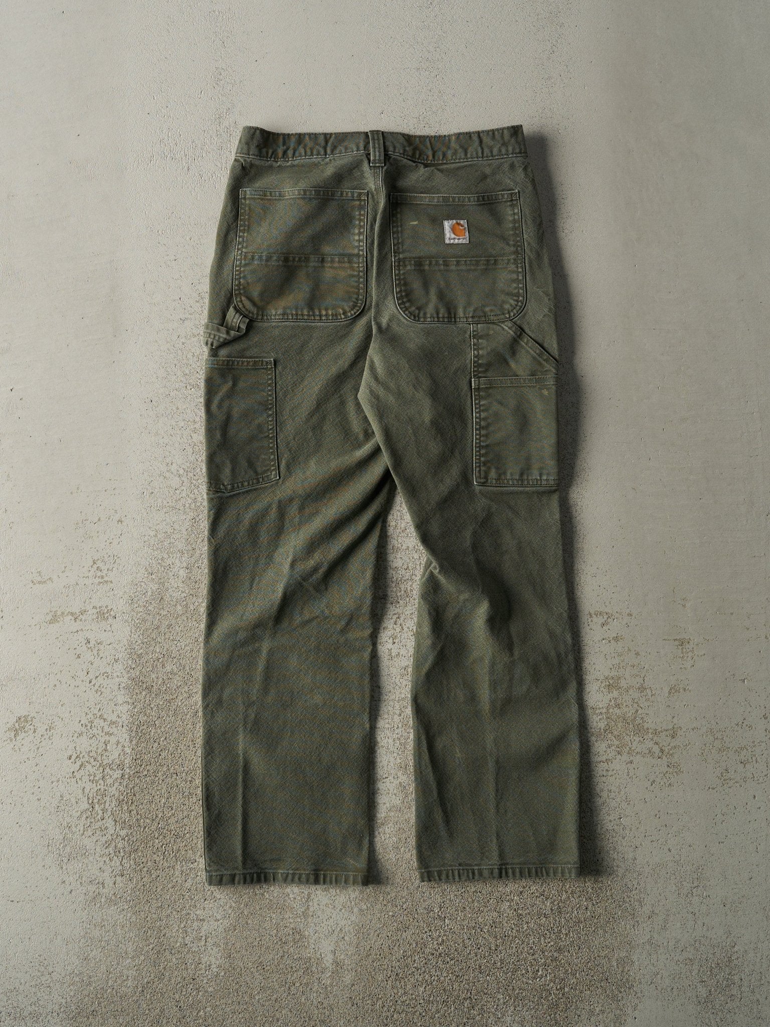 Vintage Y2K Green Carhartt Double Knee Carpenter Pants (30x29) - Image 3