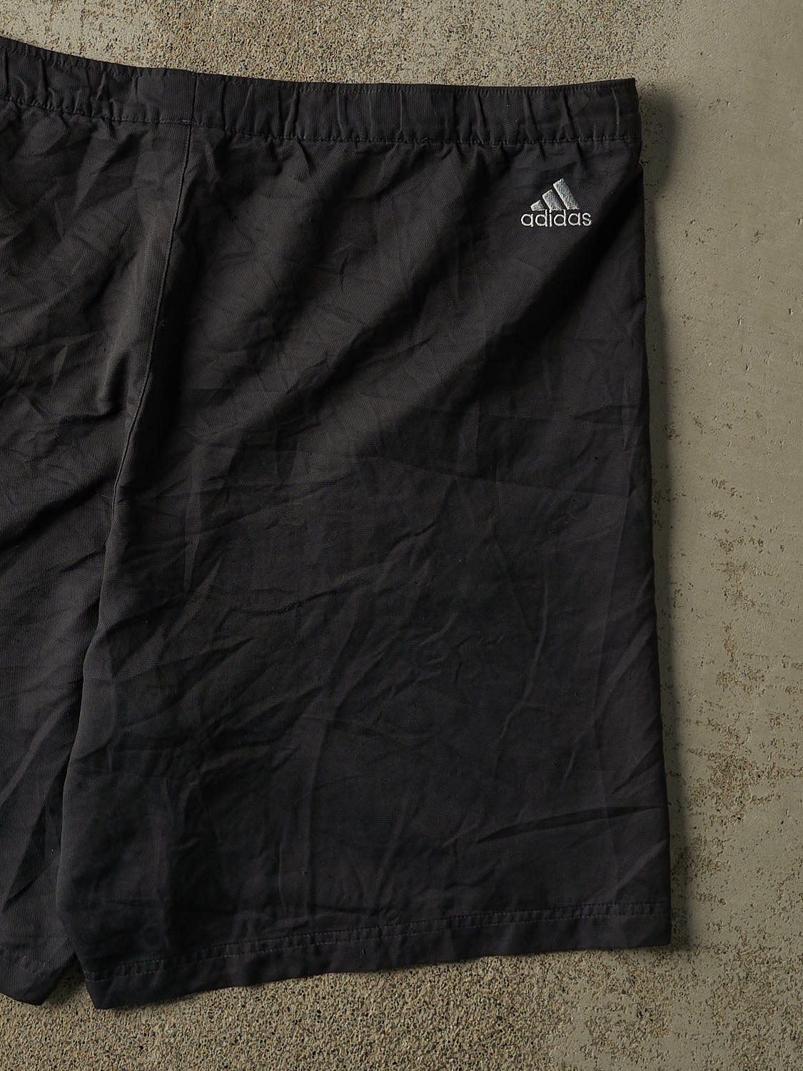 Vintage Y2K Charcoal Grey Adidas Track Shorts (43x8.5) - Image 4