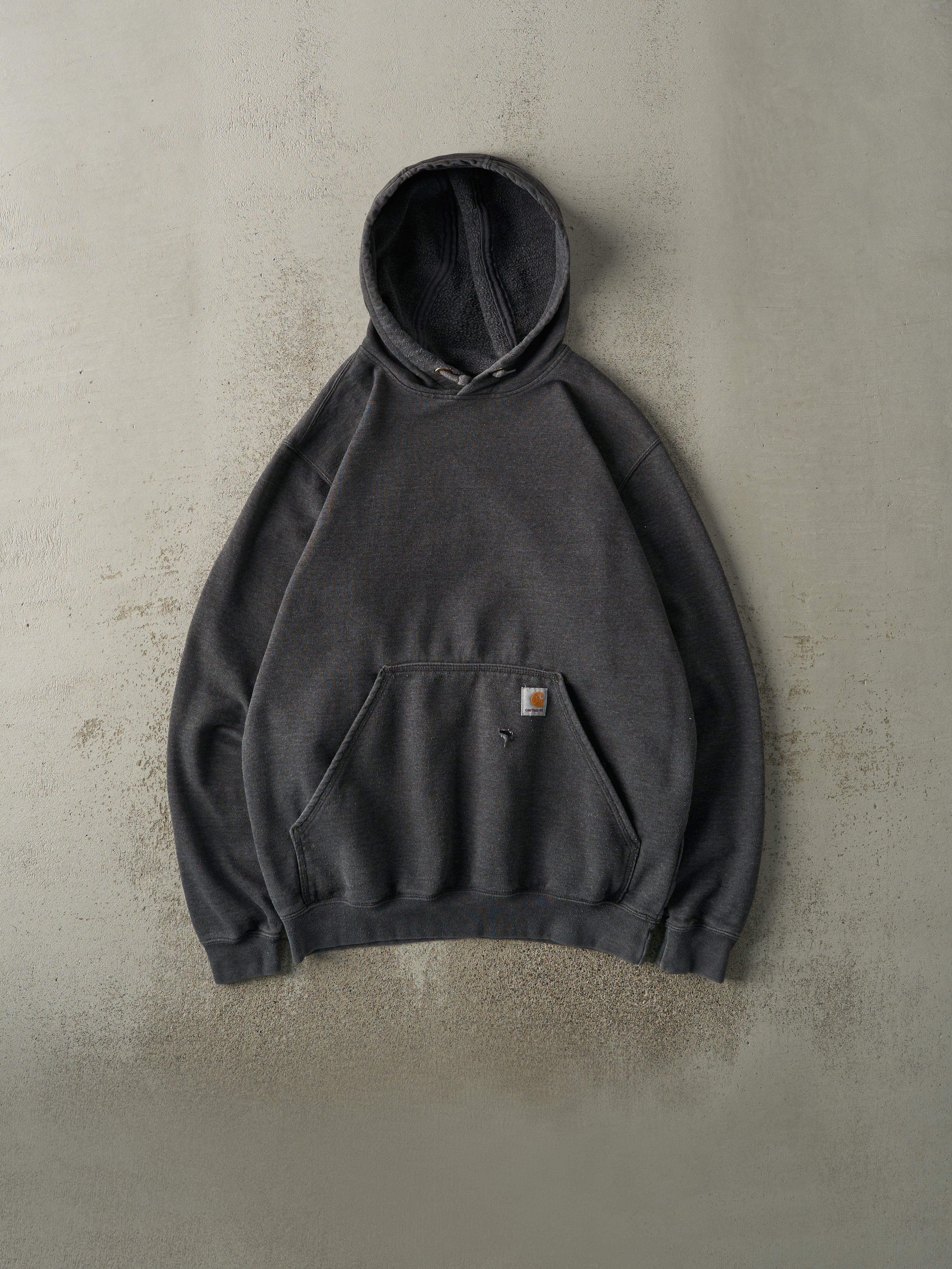 Vintage Y2K Charcoal Grey Carhartt Hoodie (M/L)