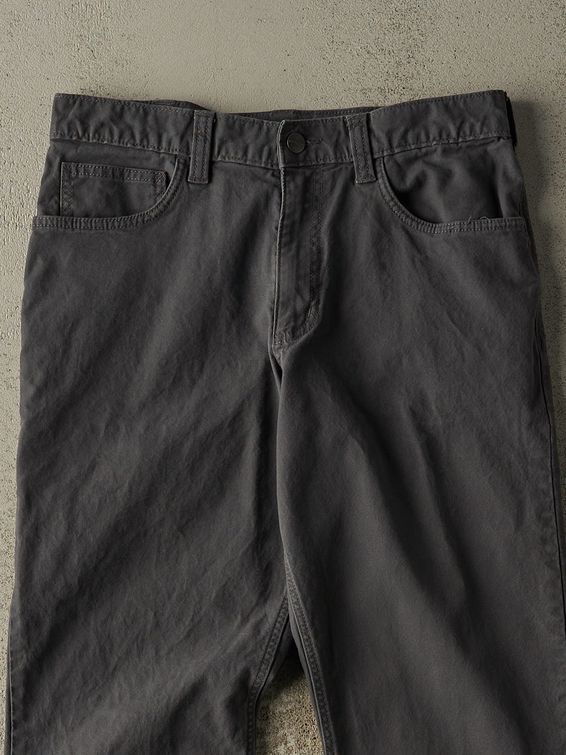 Vintage Y2K Charcoal Grey Carhartt Work Pants (31x30.5) - Image 3