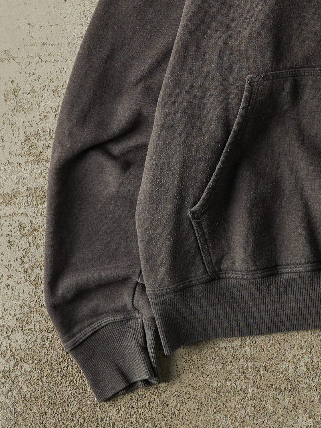 Vintage Y2K Charcoal Grey Champion Embroidered Hoodie (M/L) - Image 3