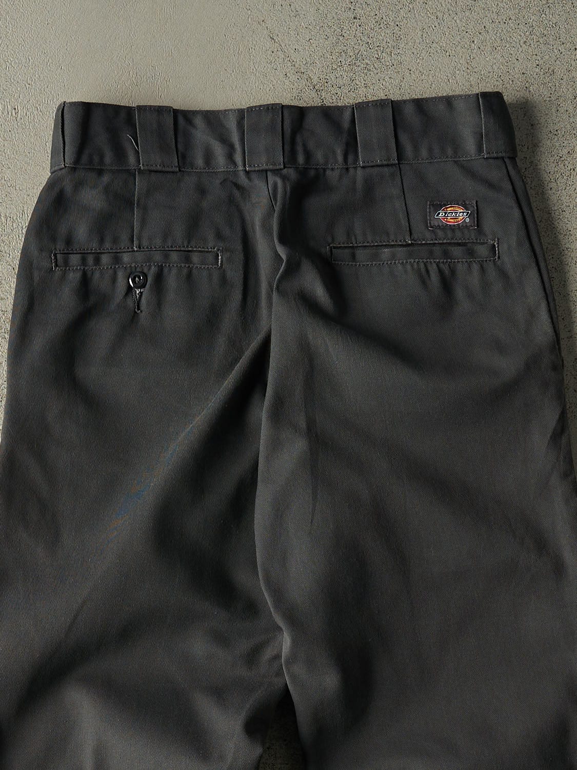 Vintage Y2K Charcoal Grey Dickies 874 Work Pants (30x31.5) - Image 4