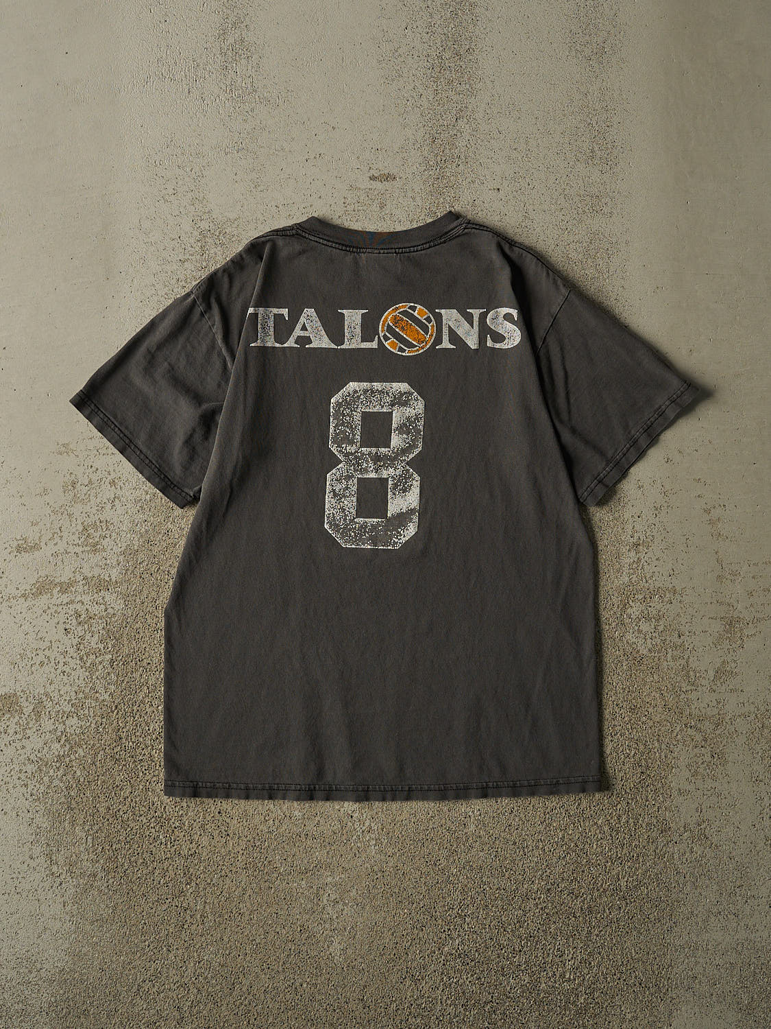 Vintage Y2K Charcoal Grey Glen Eagle Talons Tee (S/M) - Image 2