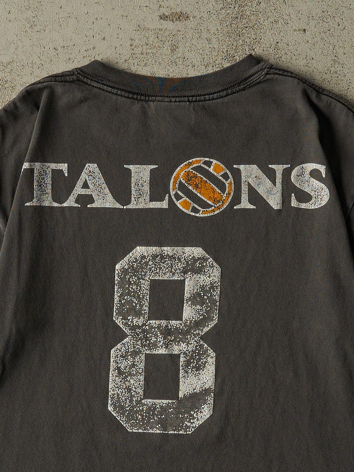 Vintage Y2K Charcoal Grey Glen Eagle Talons Tee (S/M) - Image 4