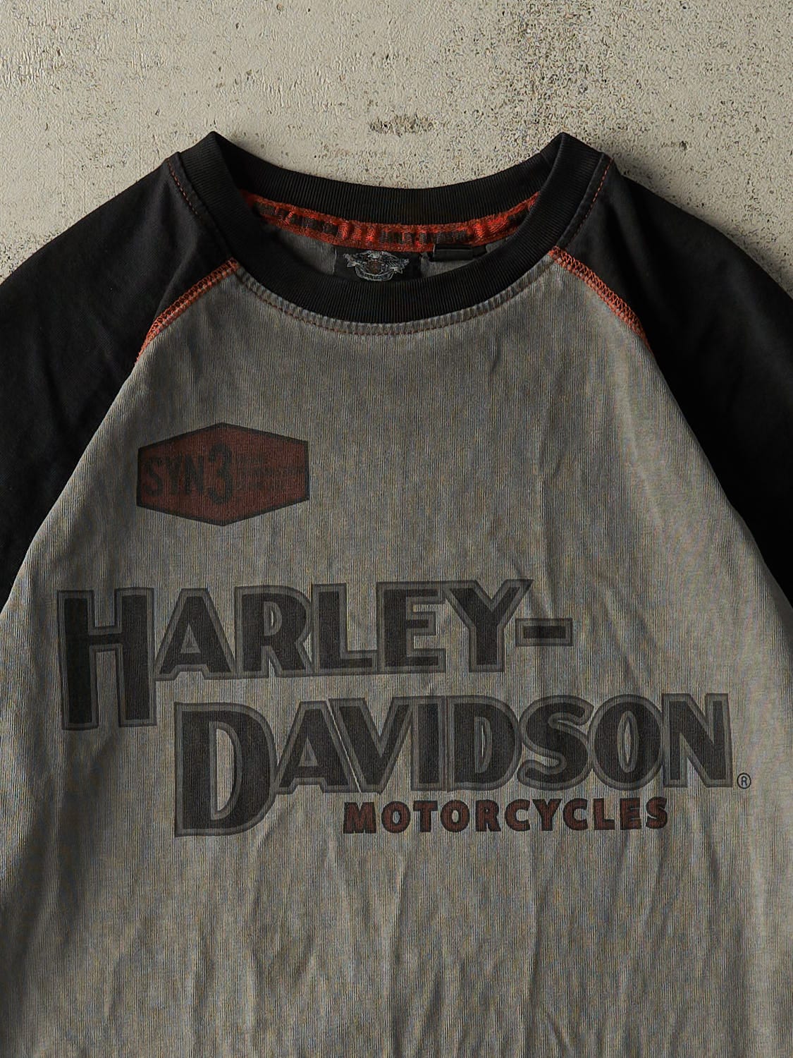 Vintage Y2K Charcoal Grey Harley Davidson Tee (L) - Image 3