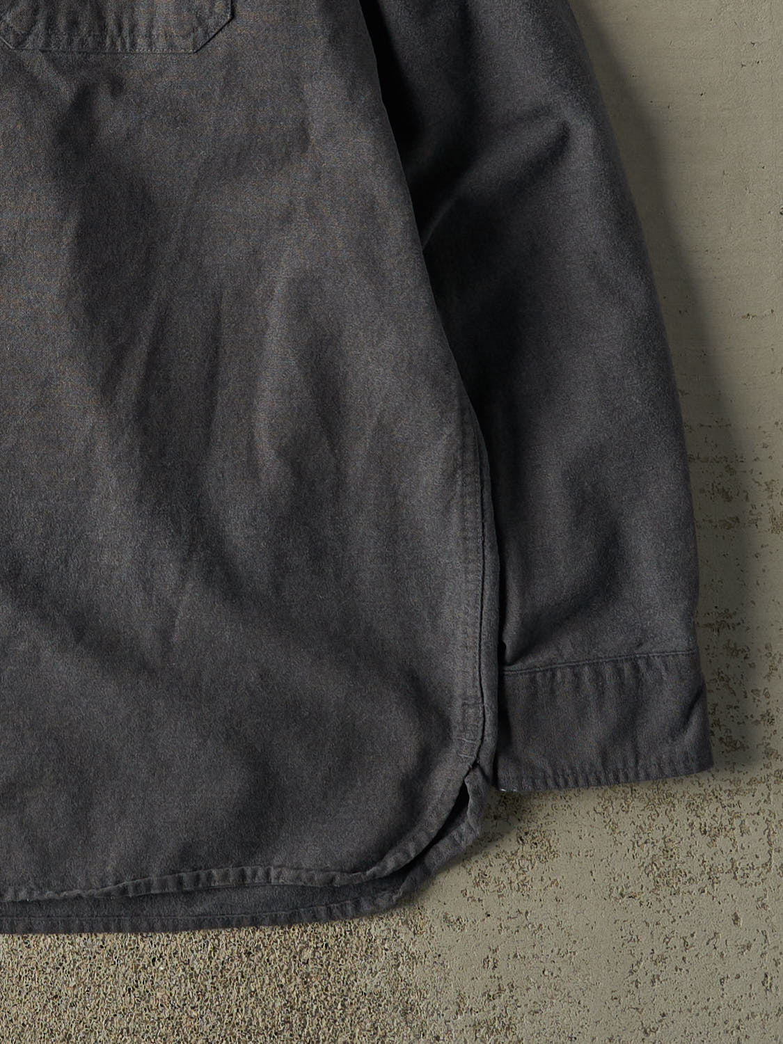 Vintage Y2K Charcoal Grey LL Bean Button Up Long Sleeve (XL/XXL) - Image 4