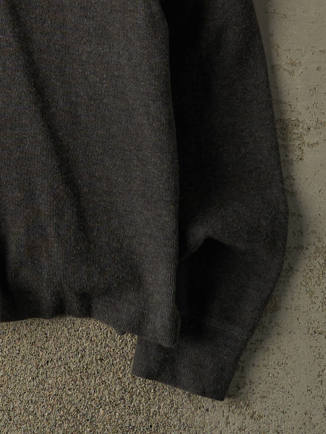 Vintage Y2K Charcoal Grey Polo Ralph Lauren Quarter Zip Sweatshirt (S/M) - Image 4