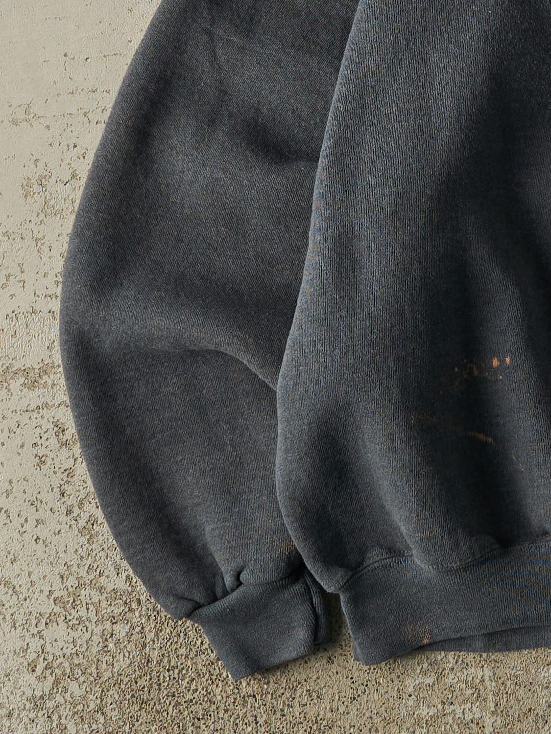 Vintage Y2K Charcoal Grey Russell Athletic Embroidered Crewneck (M) - Image 3