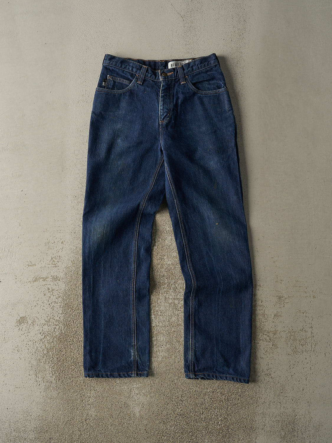 Vintage Y2K Dark Wash Carhartt Fire Resistant Jeans (30x31.5)