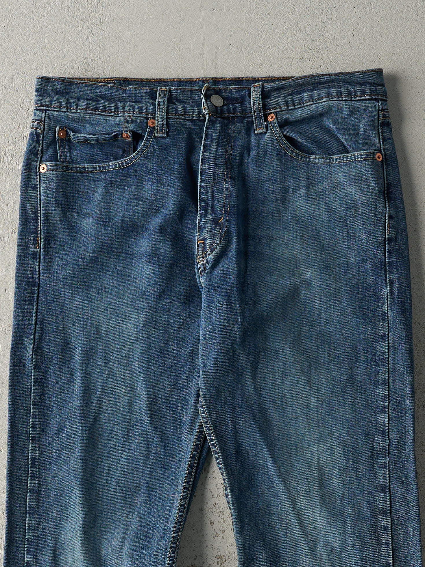 Vintage Y2K Dark Wash Levi's 505 Jeans (34x29.5) - Image 3