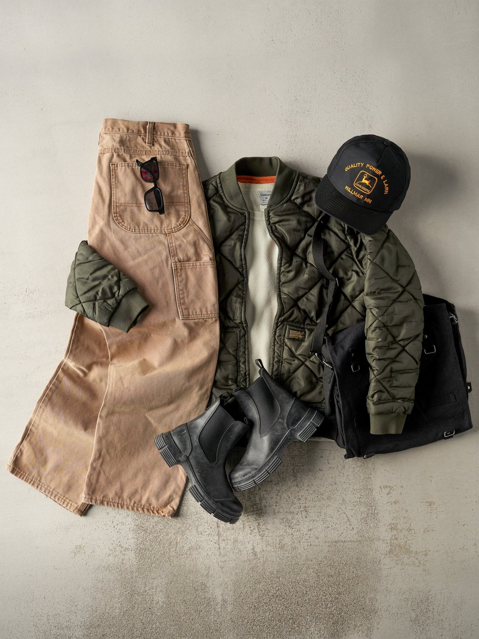 Vintage Y2K Green Emerica Skateboard Flight Jacket (S) - Image 2