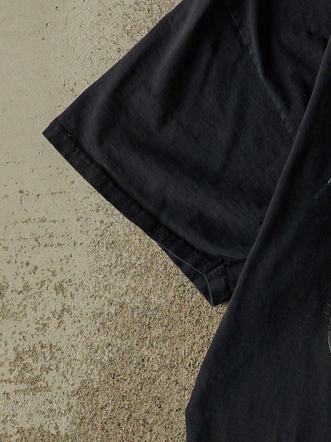 Vintage Y2K Faded Black American Pride Customs Biker Tee (L) - Image 3
