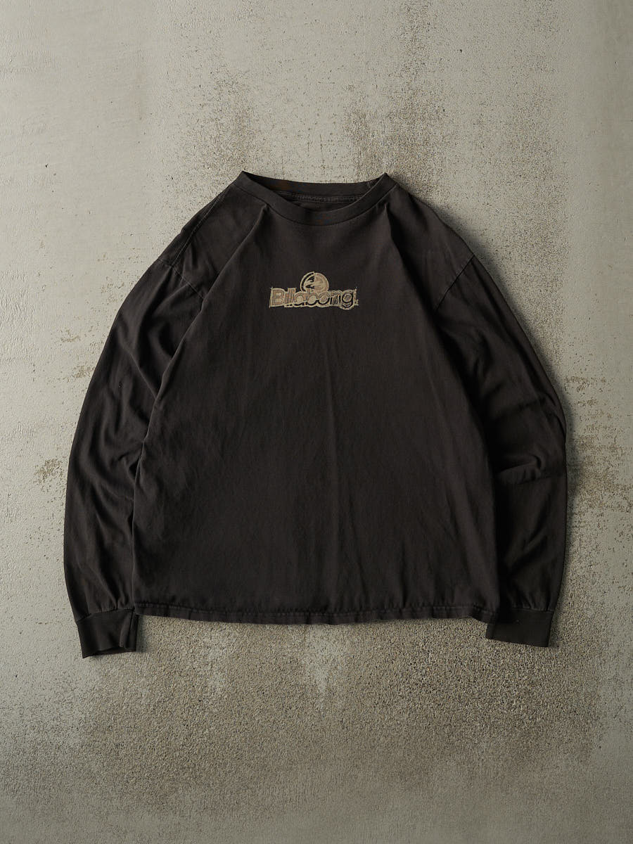 Vintage Y2K Faded Black Billabong Long Sleeve (S/M)