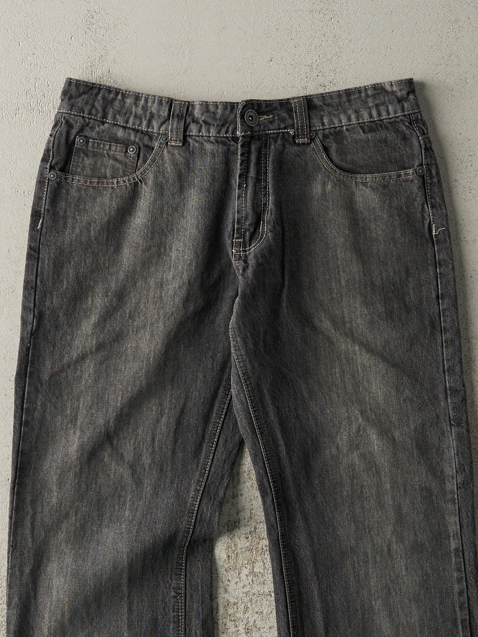 Vintage Y2K Faded Black Bongo Jeans Denim Pants (33.5x33) - Image 4