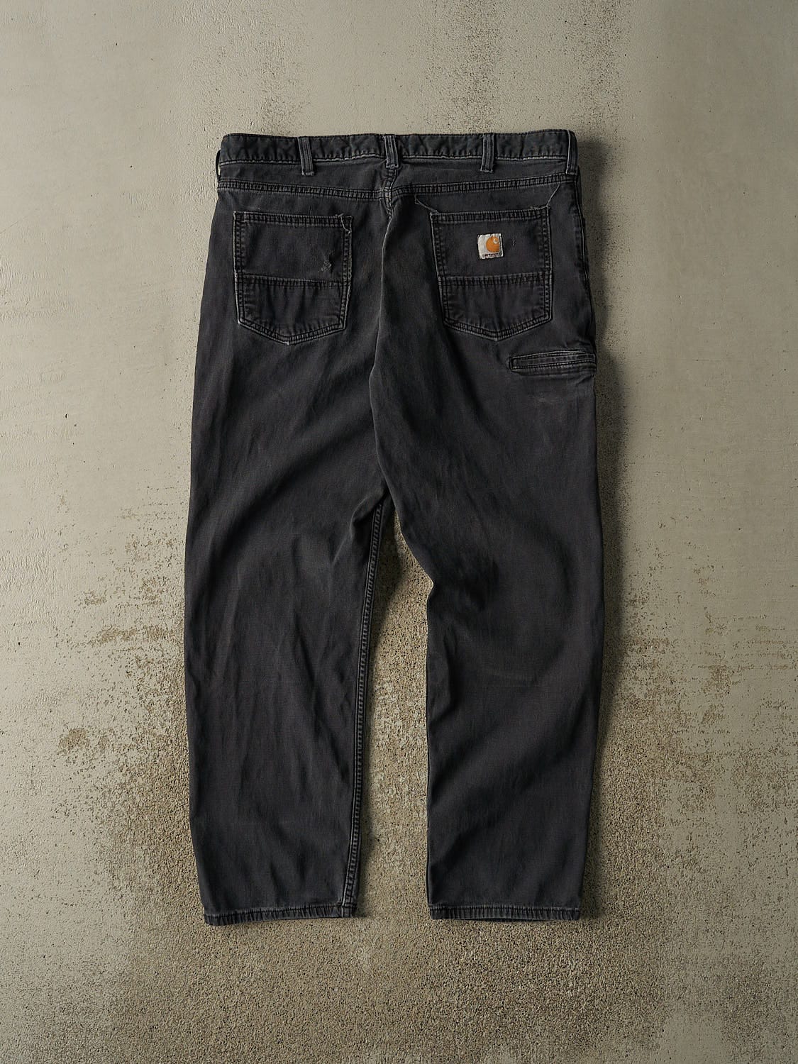 Vintage Y2K Faded Black Carhartt Work Pants (38x30.5) - Image 3