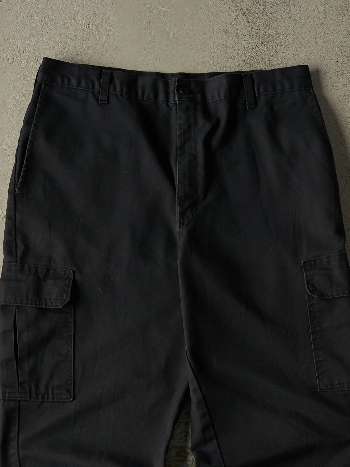 Vintage Y2K Faded Black Dickies Cargo Work Pants (34x29) - Image 3
