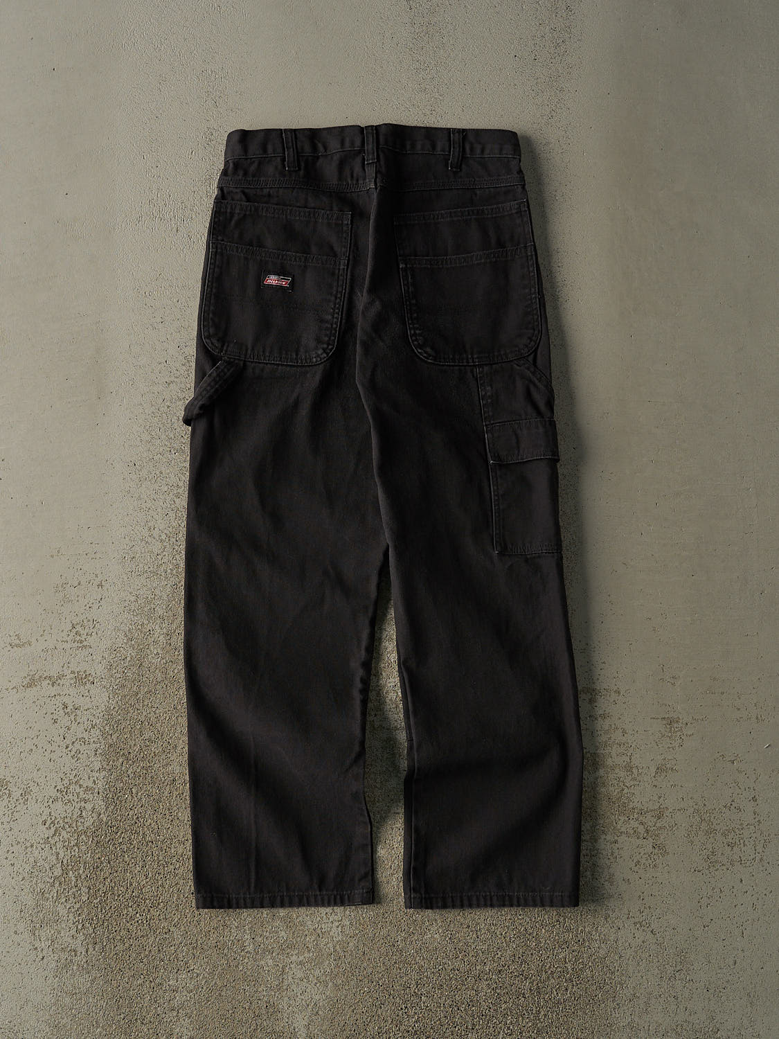 Vintage Y2K Faded Black Dickies Double Knee L Pocket Carpenter Pants (30x29.5) - Image 3