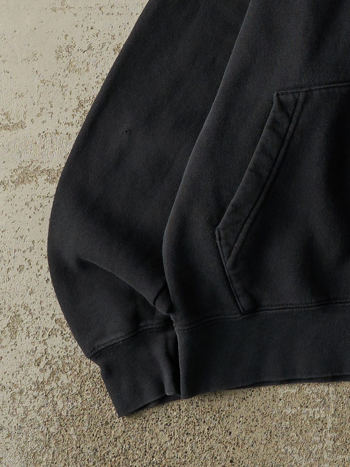 Vintage Y2K Faded Black Nike Logo Hoodie (S/M) - Image 3
