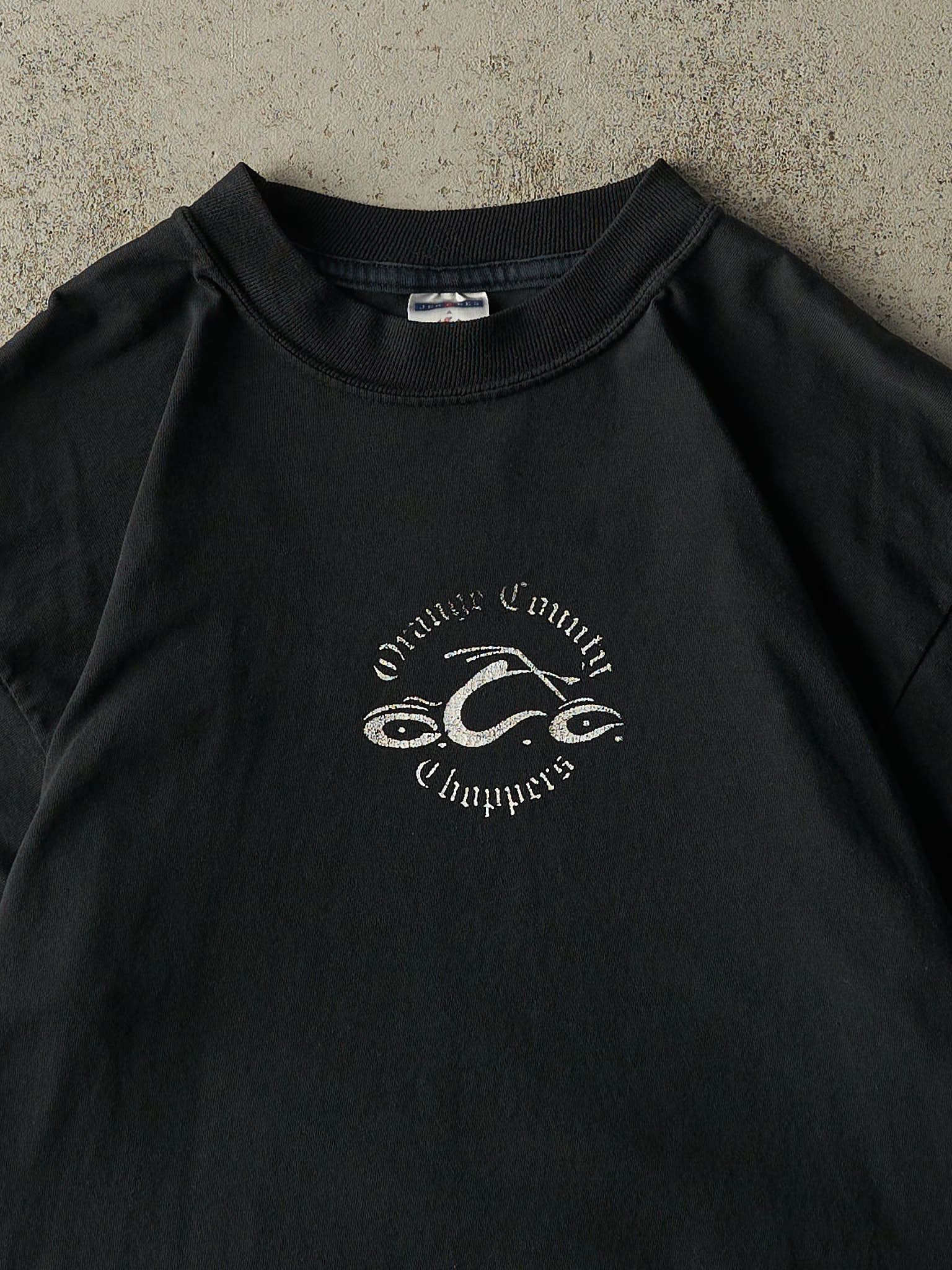 Vintage Y2K Faded Black Orange County Choppers Tee (L) - Image 2