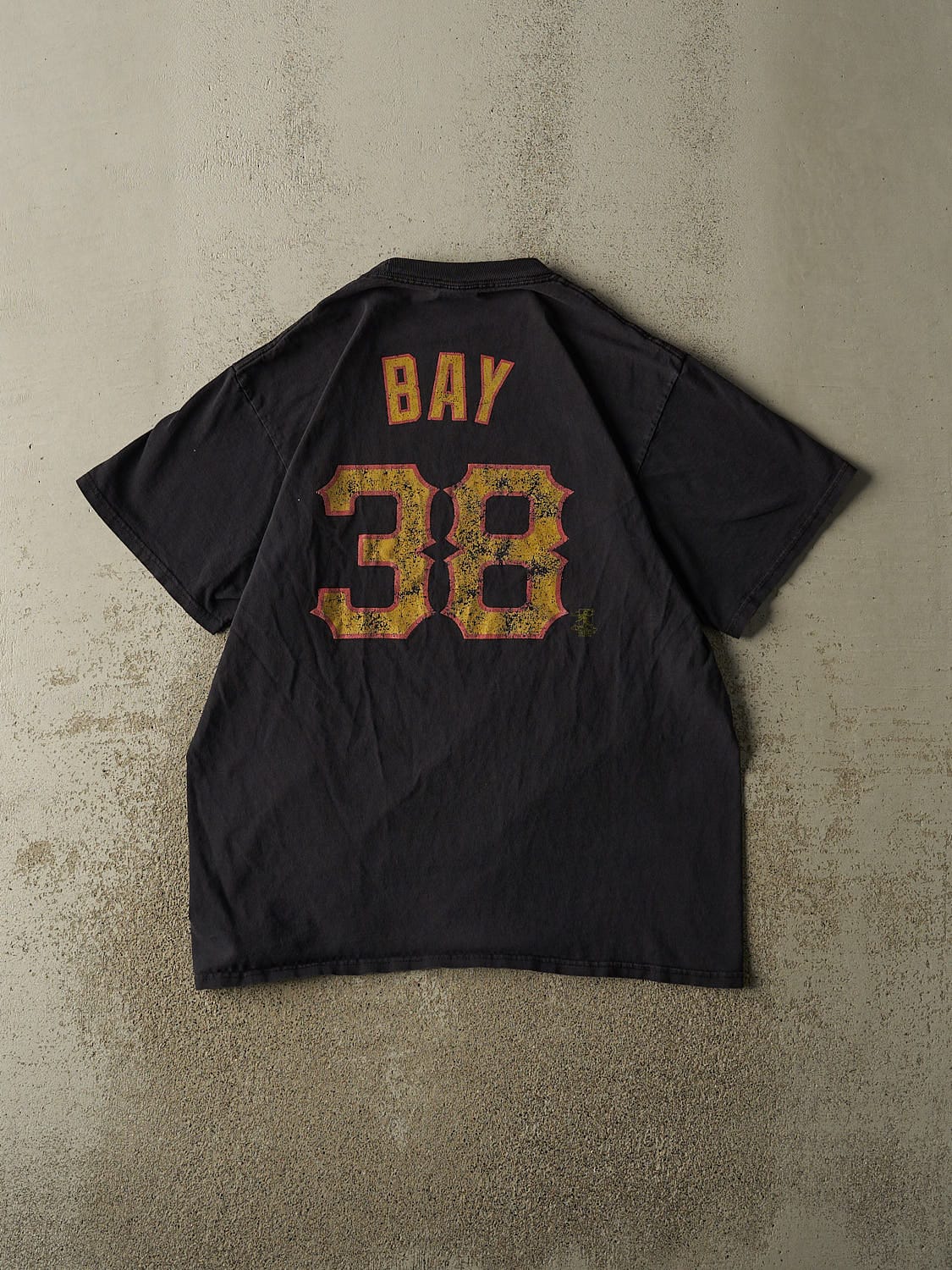 Vintage Y2K Faded Black Pittsburgh Pirates #38 Jason Bay Player Tee (XL) - Image 2