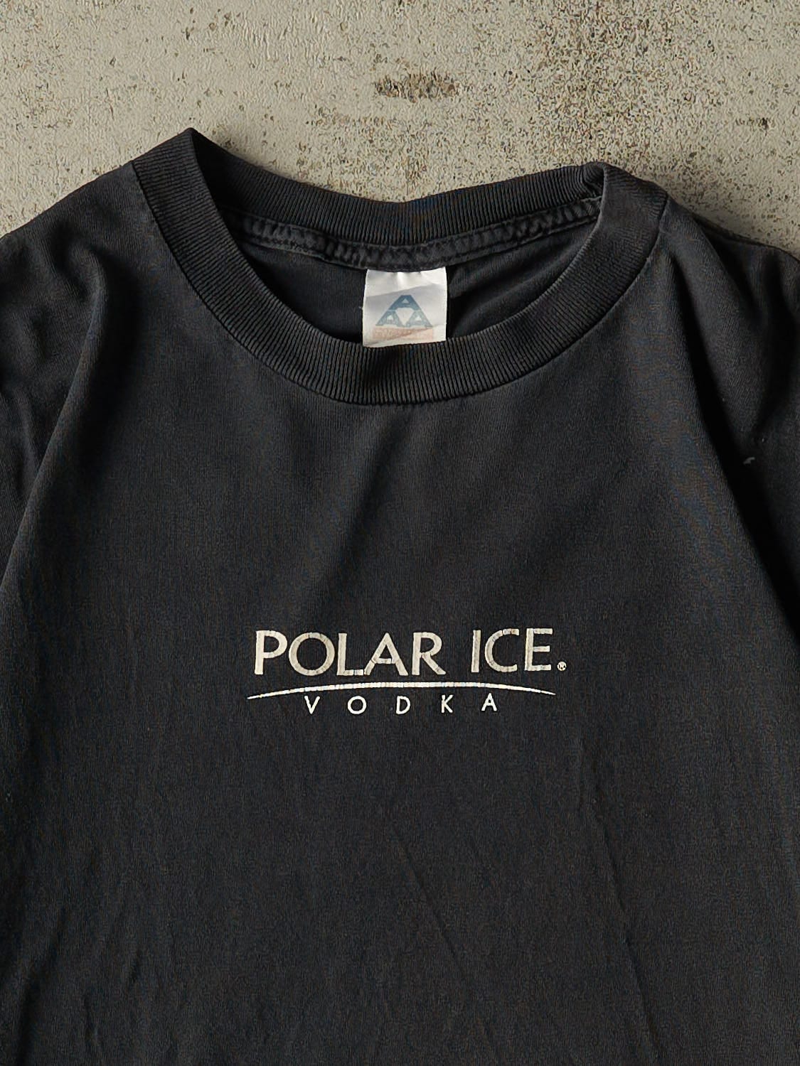 Vintage Y2K Faded Black Polar Ice Vodka Tee (L/XL) - Image 2