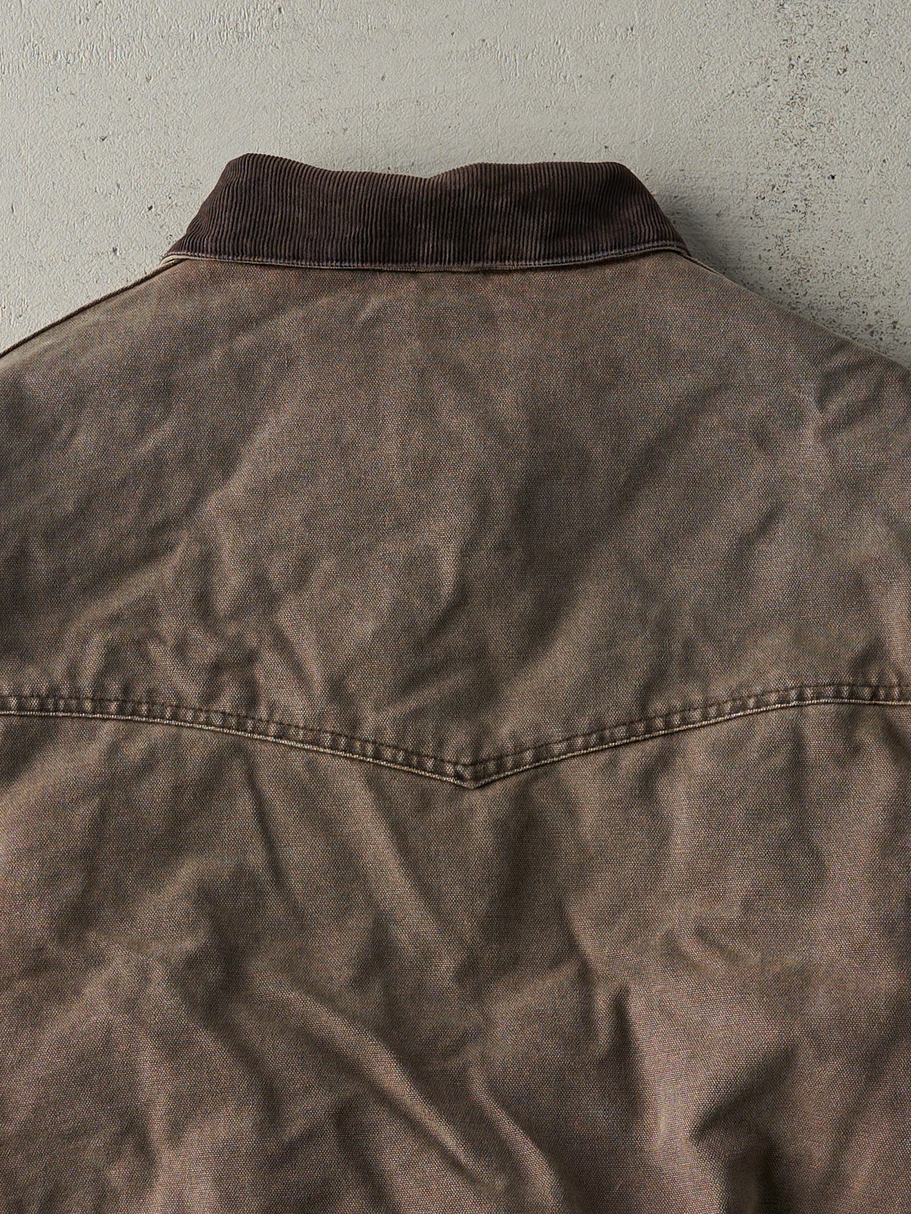 Vintage 90s Faded Brown Carhartt Sante Fe Jacket (M/L) - Image 5
