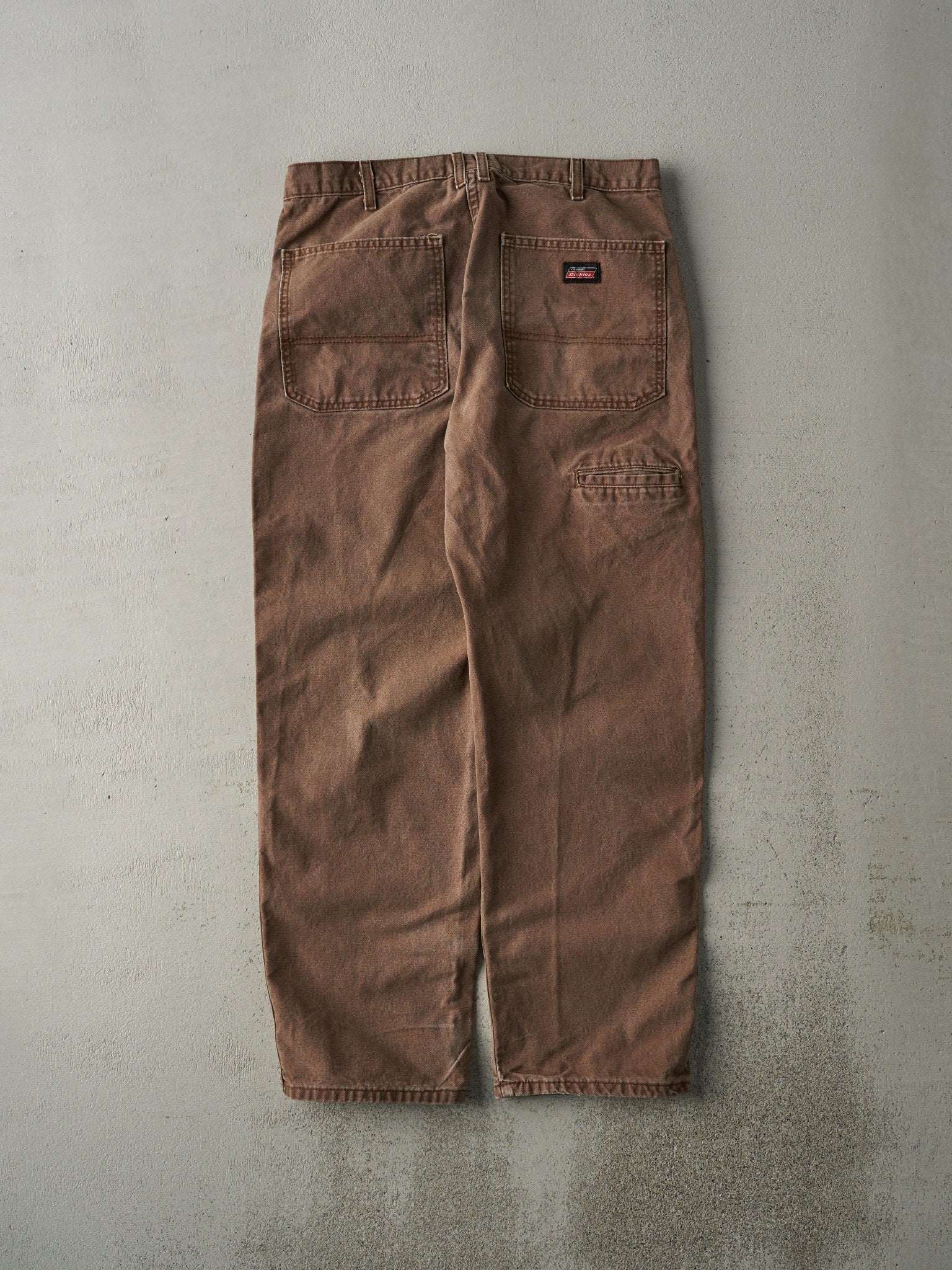 Vintage Y2K Faded Brown Dickies Workwear Pants (33x30) - Image 2