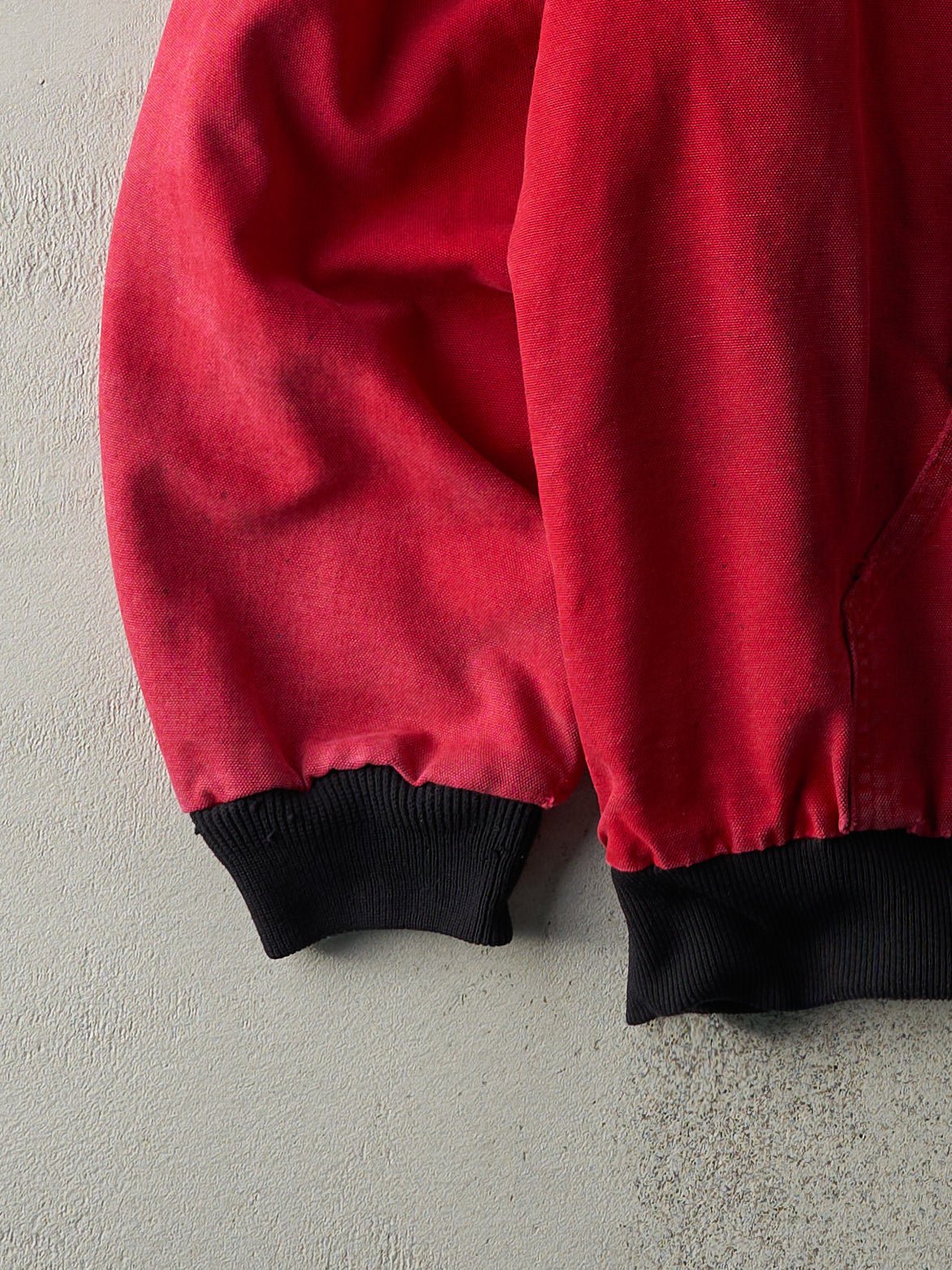 Vintage Y2K Faded Red Carhartt Hooded Workwear Jacket (L/XL) - Image 4