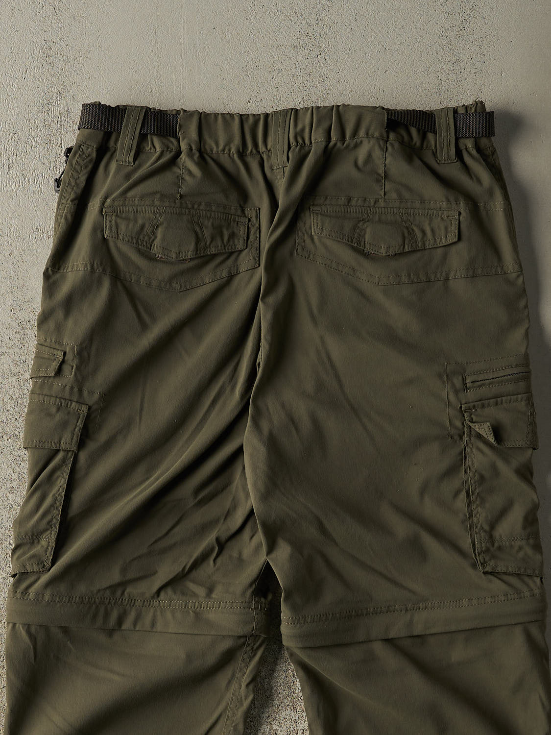 Vintage Y2K Green BC Clothing Zip Off Cargo Pants (34x29 ) - Image 4