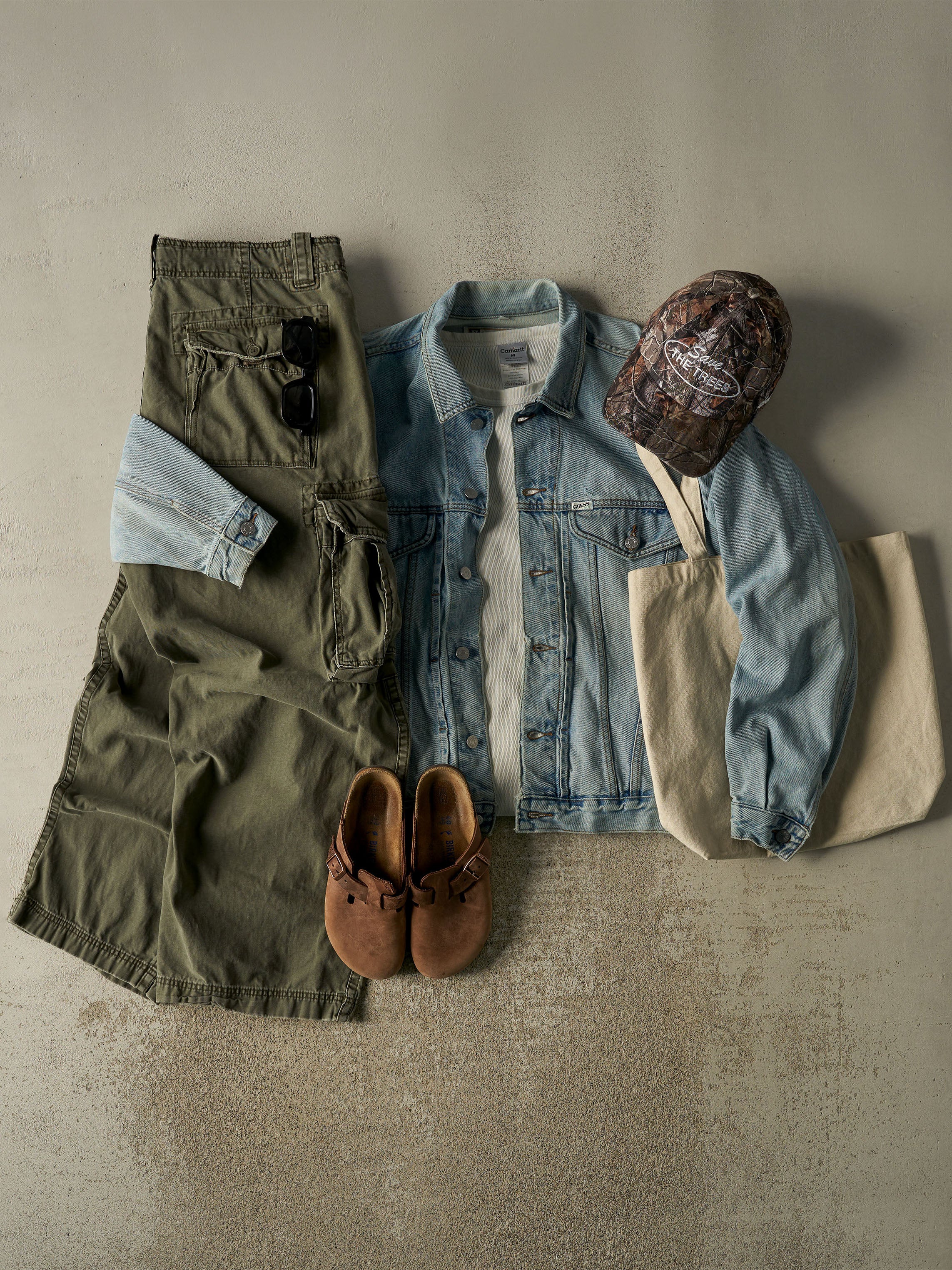 Vintage Y2K Green Cargo Supply Cargo Pants (40x29) - Image 2
