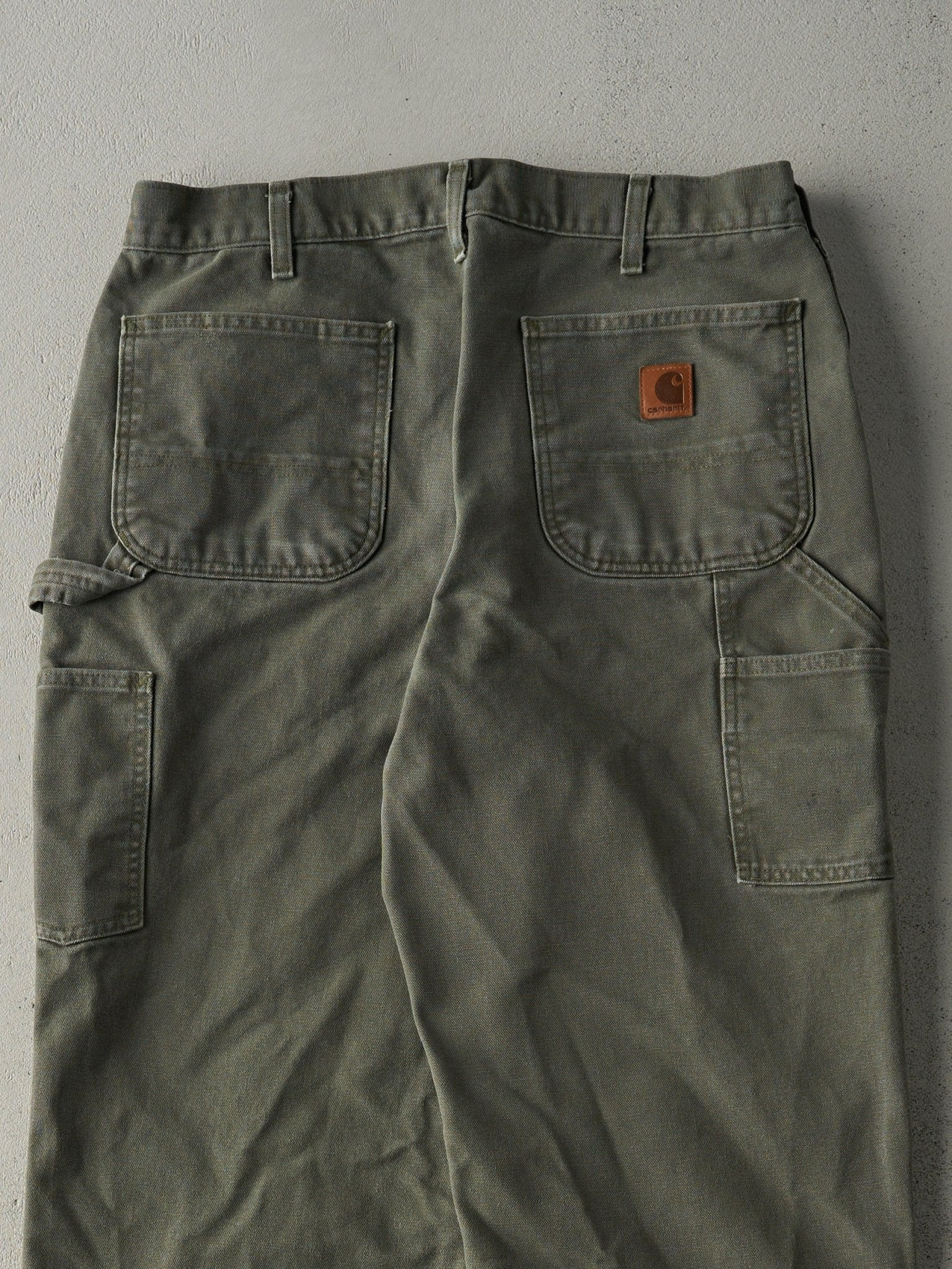 Vintage Y2K Green Carhartt Carpenter Pants (34x33) - Image 5