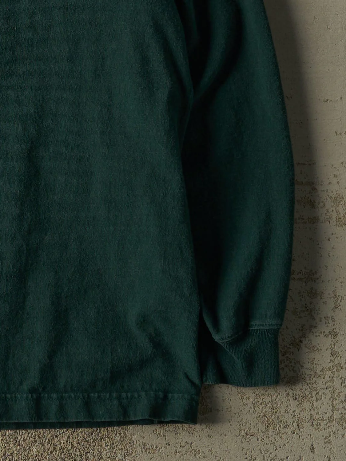 Vintage Y2K Green Carhartt Quarter Button Pocket Long Sleeve (XL/XXL) - Image 3