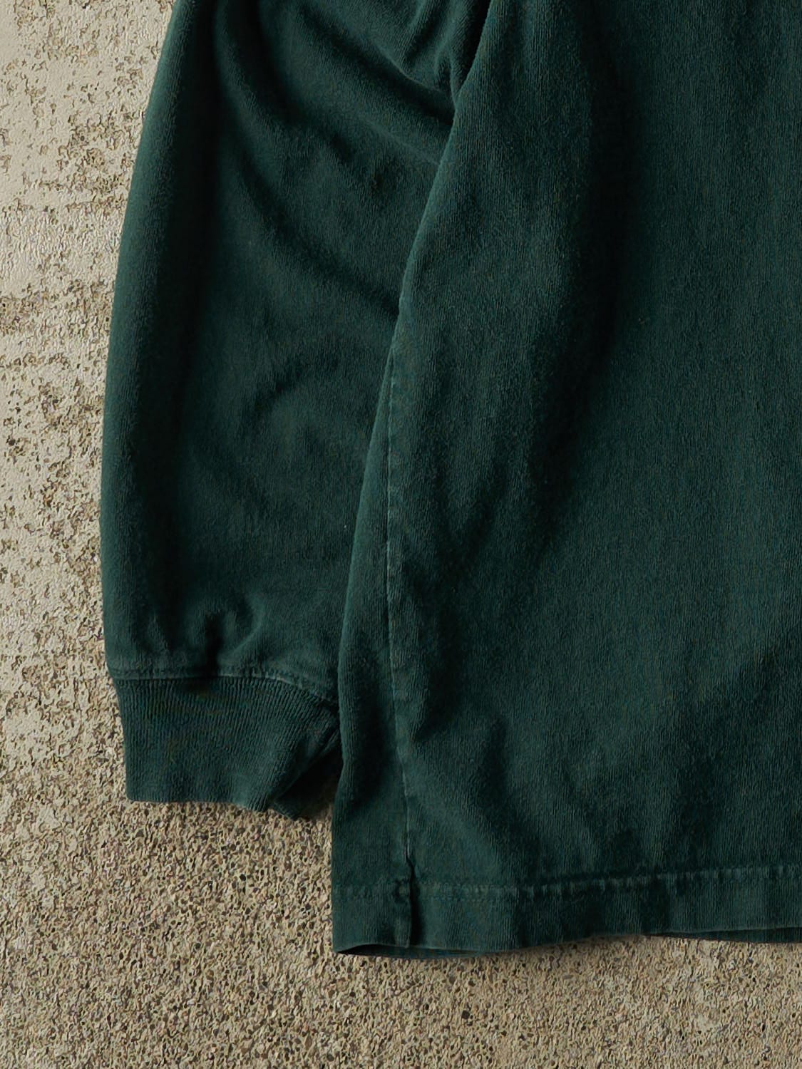 Vintage Y2K Green Carhartt Quarter Button Pocket Long Sleeve (XL/XXL) - Image 4