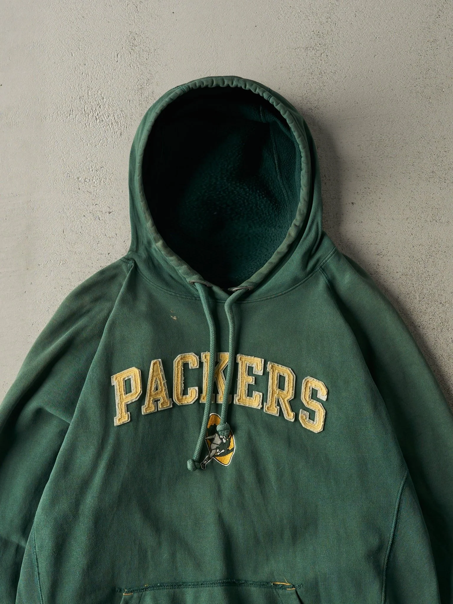 Vintage Y2K Green Green Bay Packers Hoodie (XL/XXL) - Image 2