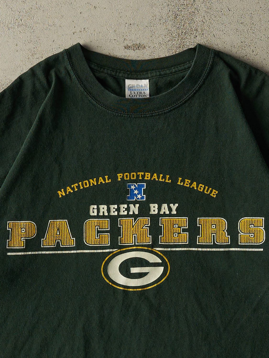 Vintage Y2K Green Green Bay Packers Tee (XL) - Image 2