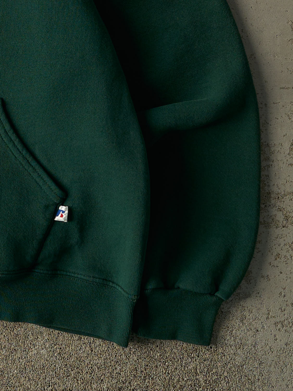 Vintage Y2K Green Huskie Athletics Russell Athletics Hoodie (S/M) - Image 4