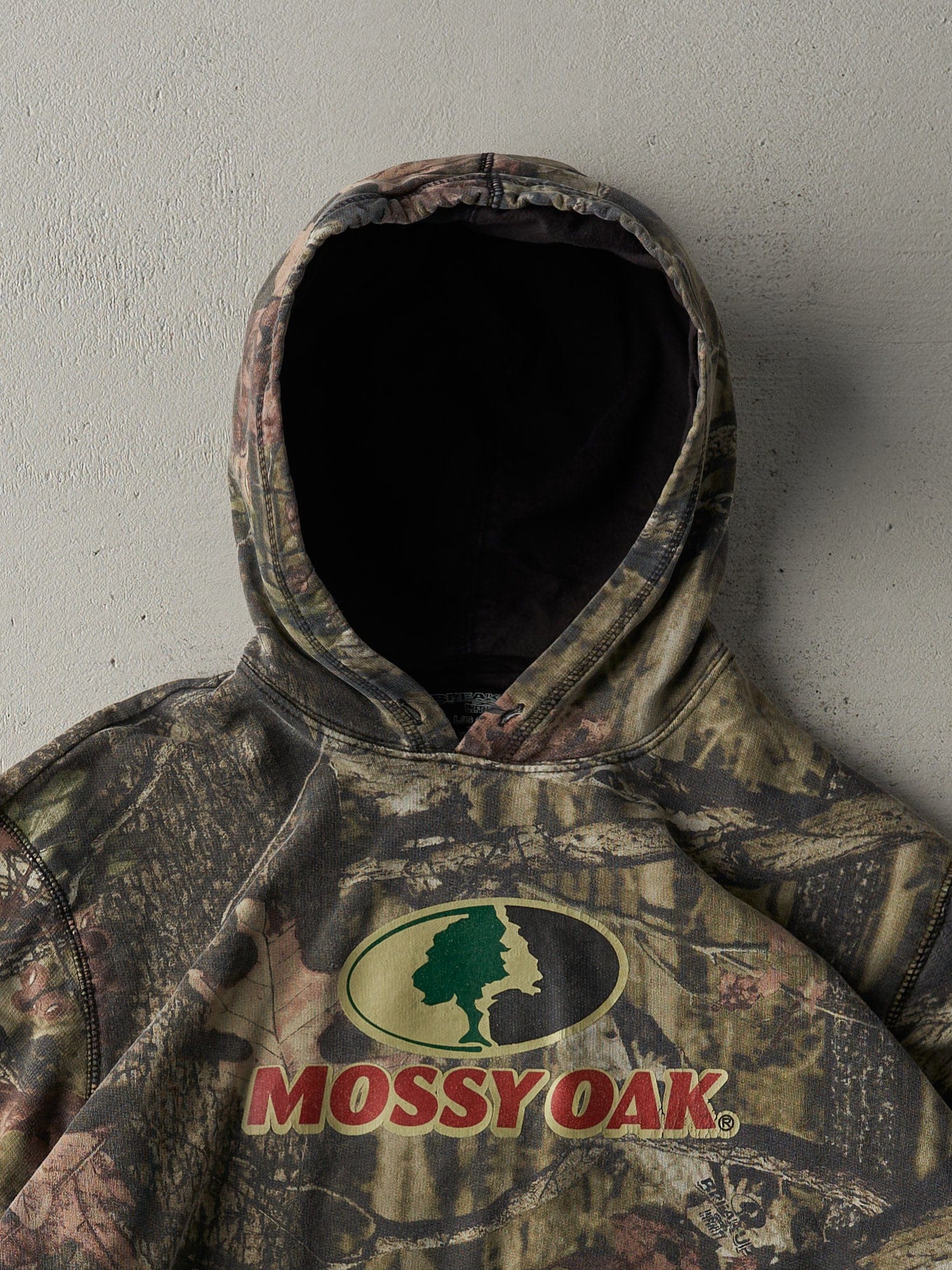 Vintage Y2K Green Mossy Oak x Break Up Infinity Hoodie (L) - Image 2